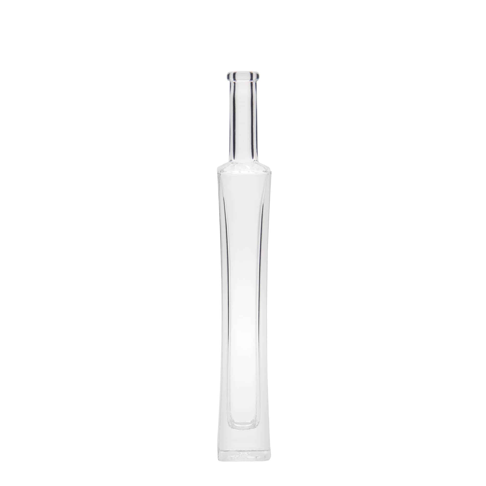 Flacon en verre 100 ml « Koko », carré, ouverture : bouchon en liège
