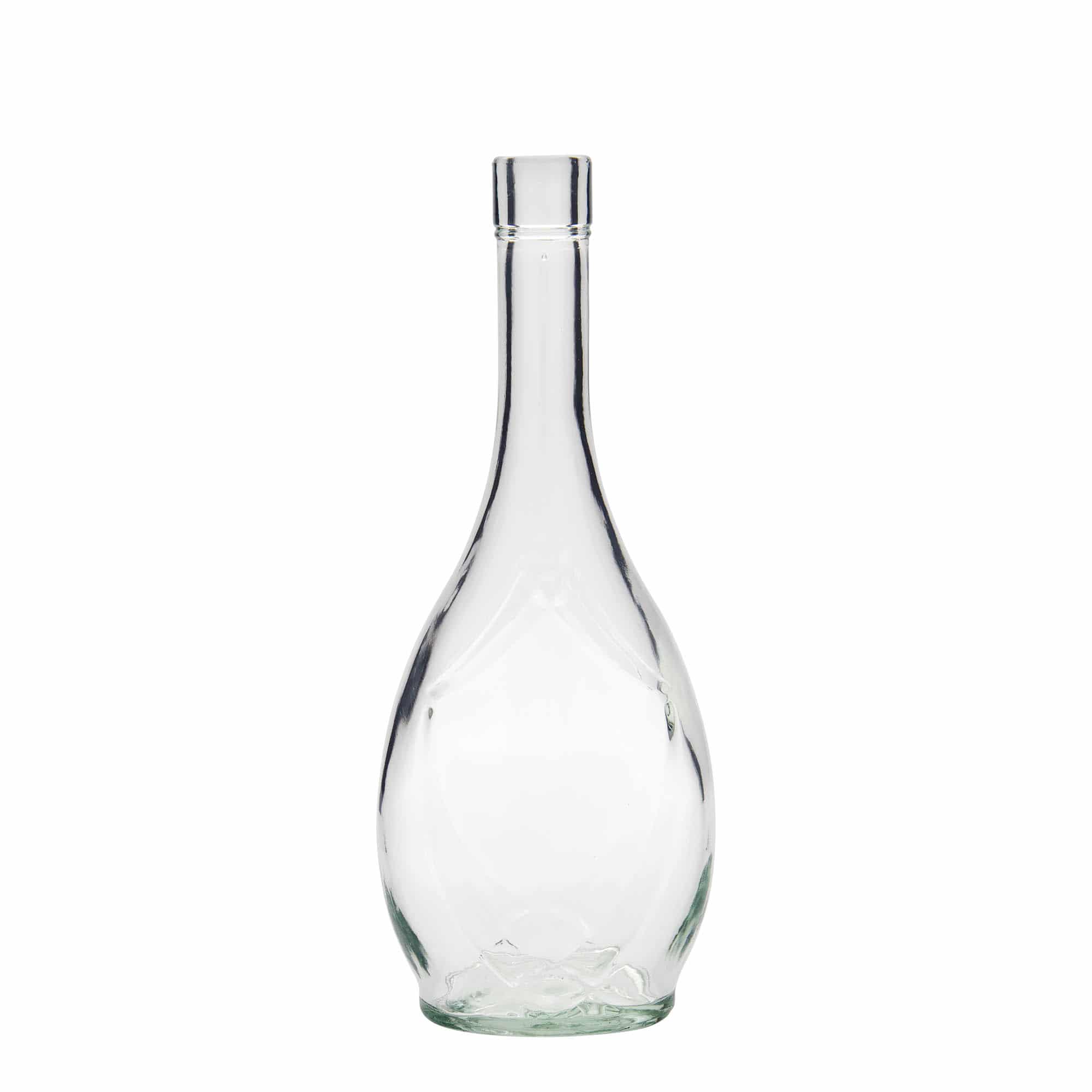 Bouteille en verre 500 ml 'Saragossa', ovale, ouverture : bouchon en liège