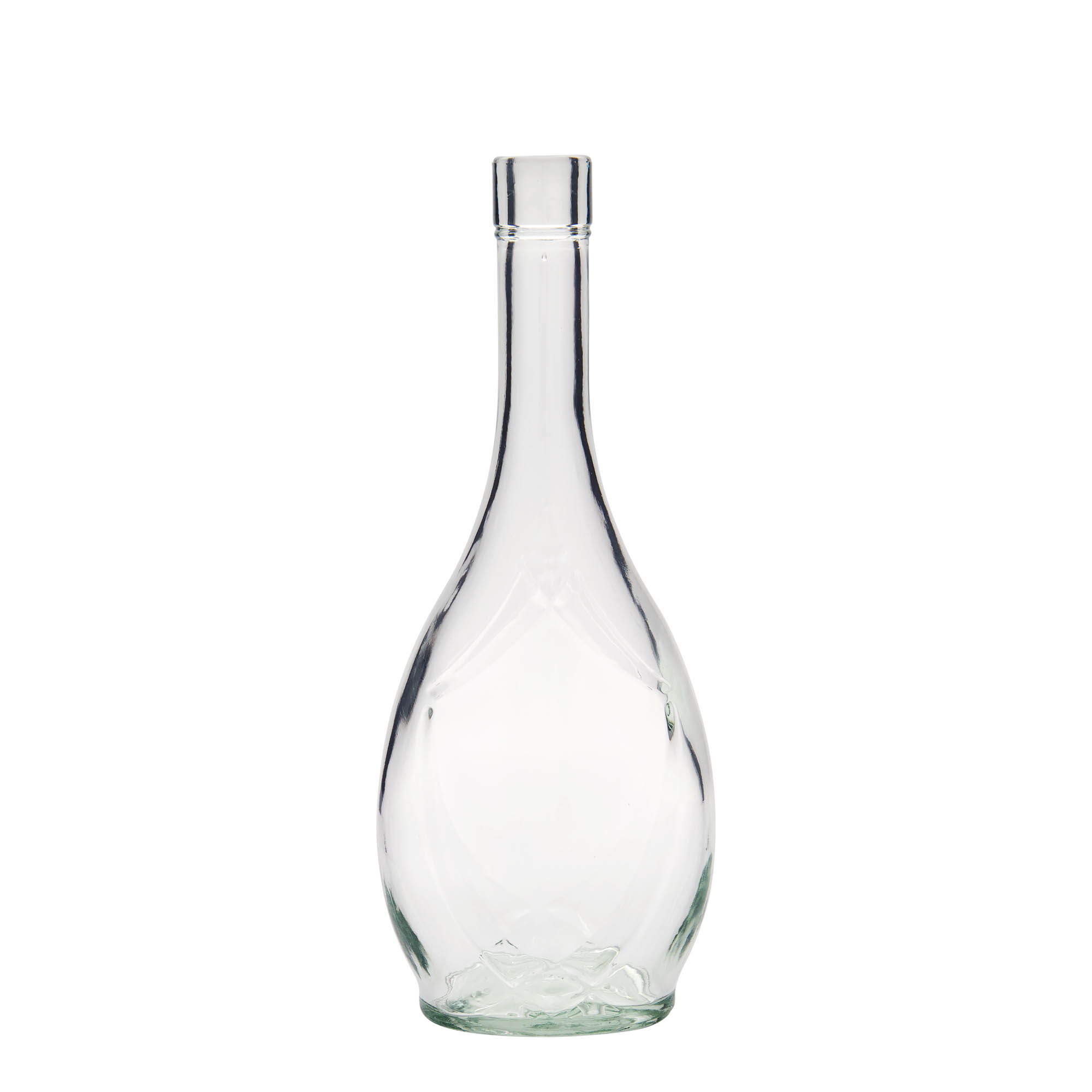 Bouteille en verre 500 ml 'Saragossa', ovale, ouverture : bouchon en liège Bouteille en verre 500 ml 'Saragossa', ovale, ouverture : bouchon en liège
