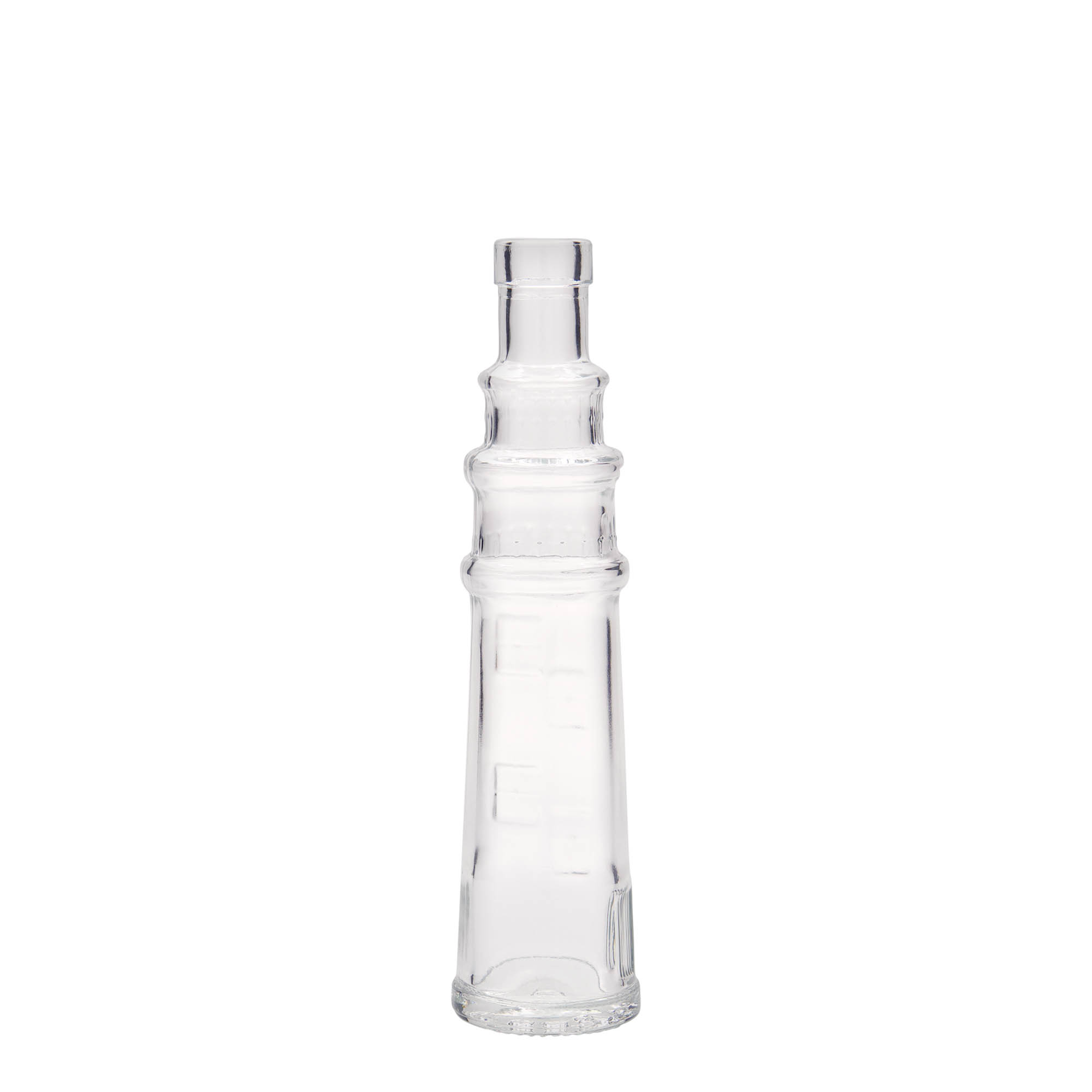 Flacon en verre 100 ml « Leuchtturm », ouverture : bouchon en liège Flacon en verre 100 ml « Leuchtturm », ouverture : bouchon en liège