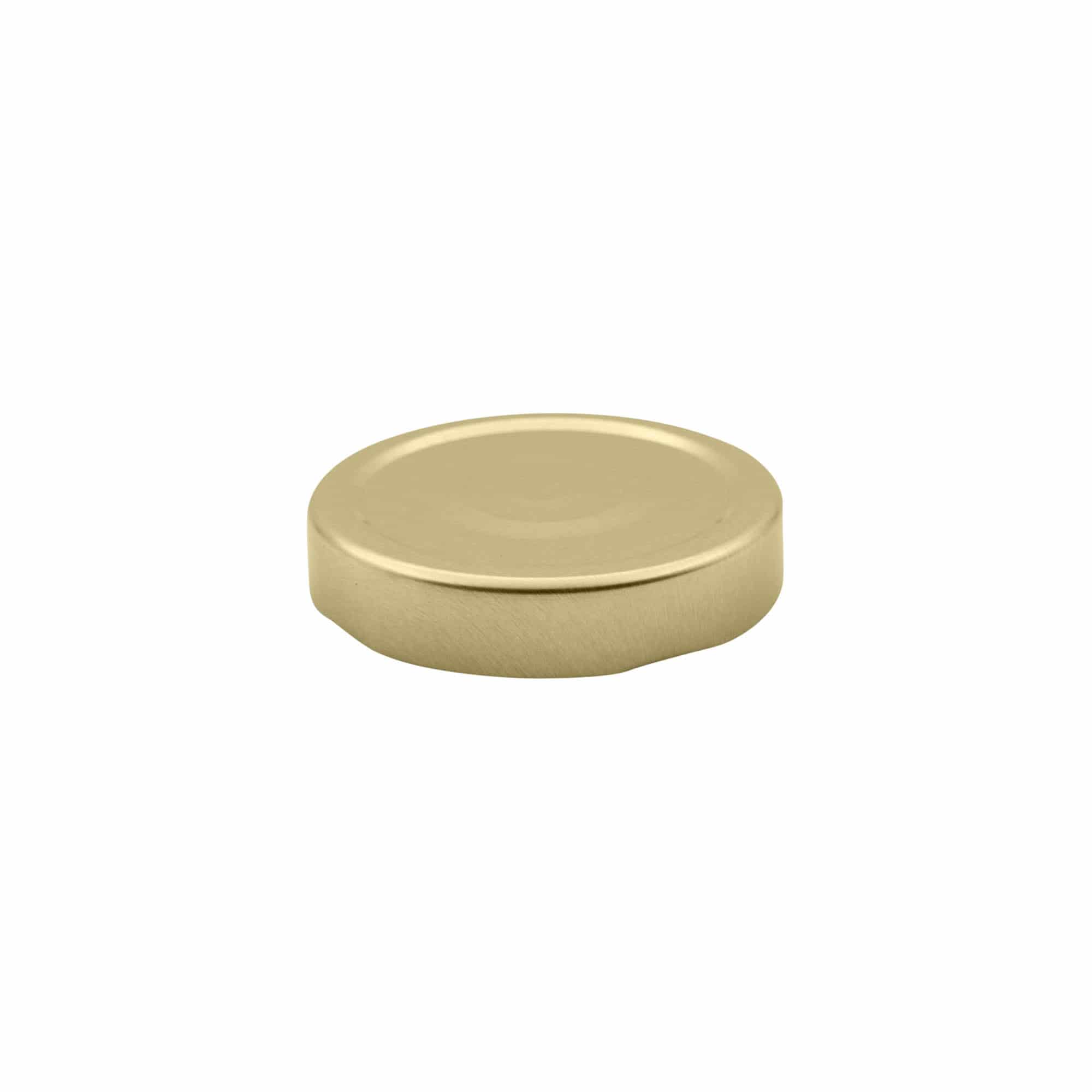 Bouchon à visser Deep-Twist-Off, tôle blanche, doré, pour ouverture : Deep-TO 66