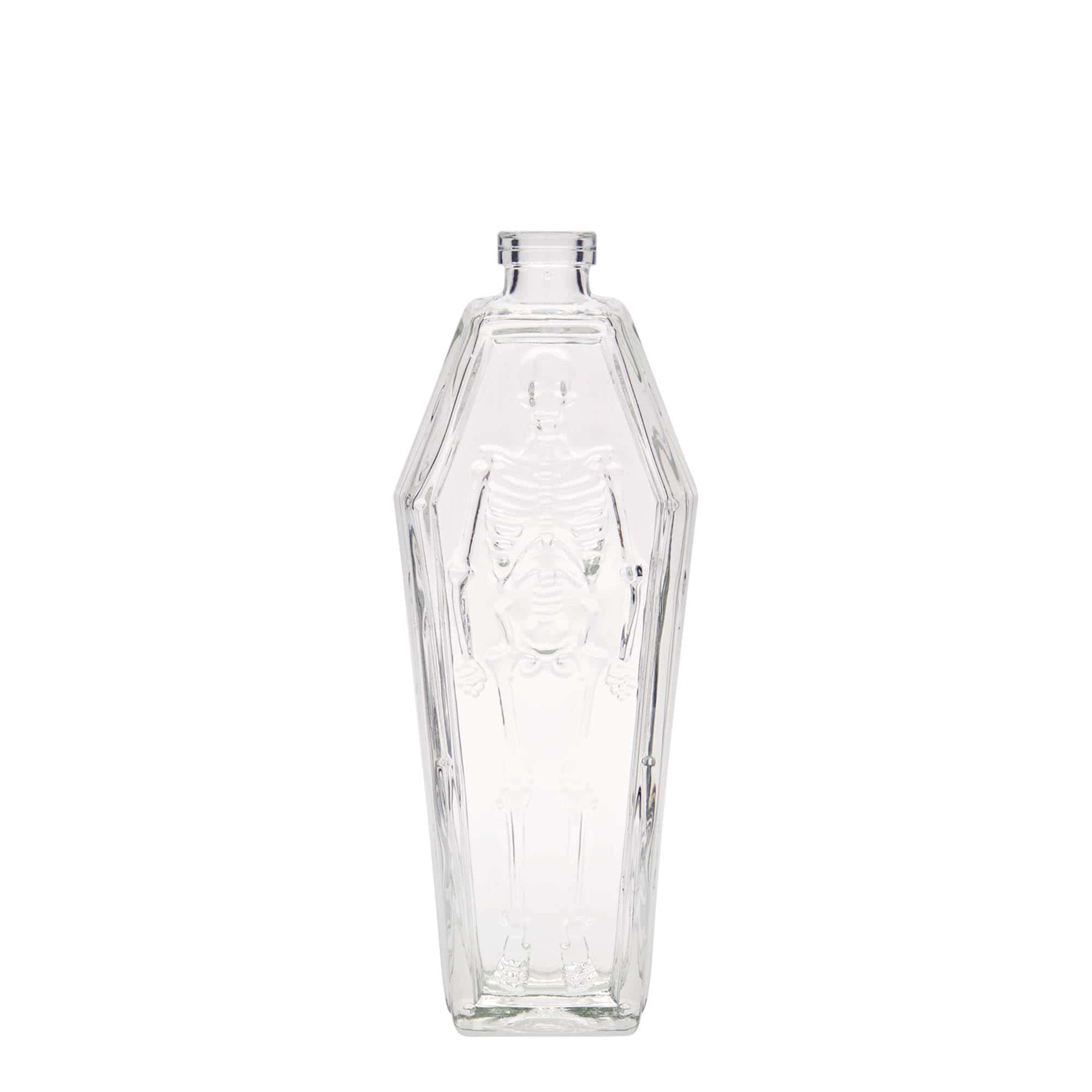 Flacon en verre 200 ml « cercueil », ouverture : bouchon en liège