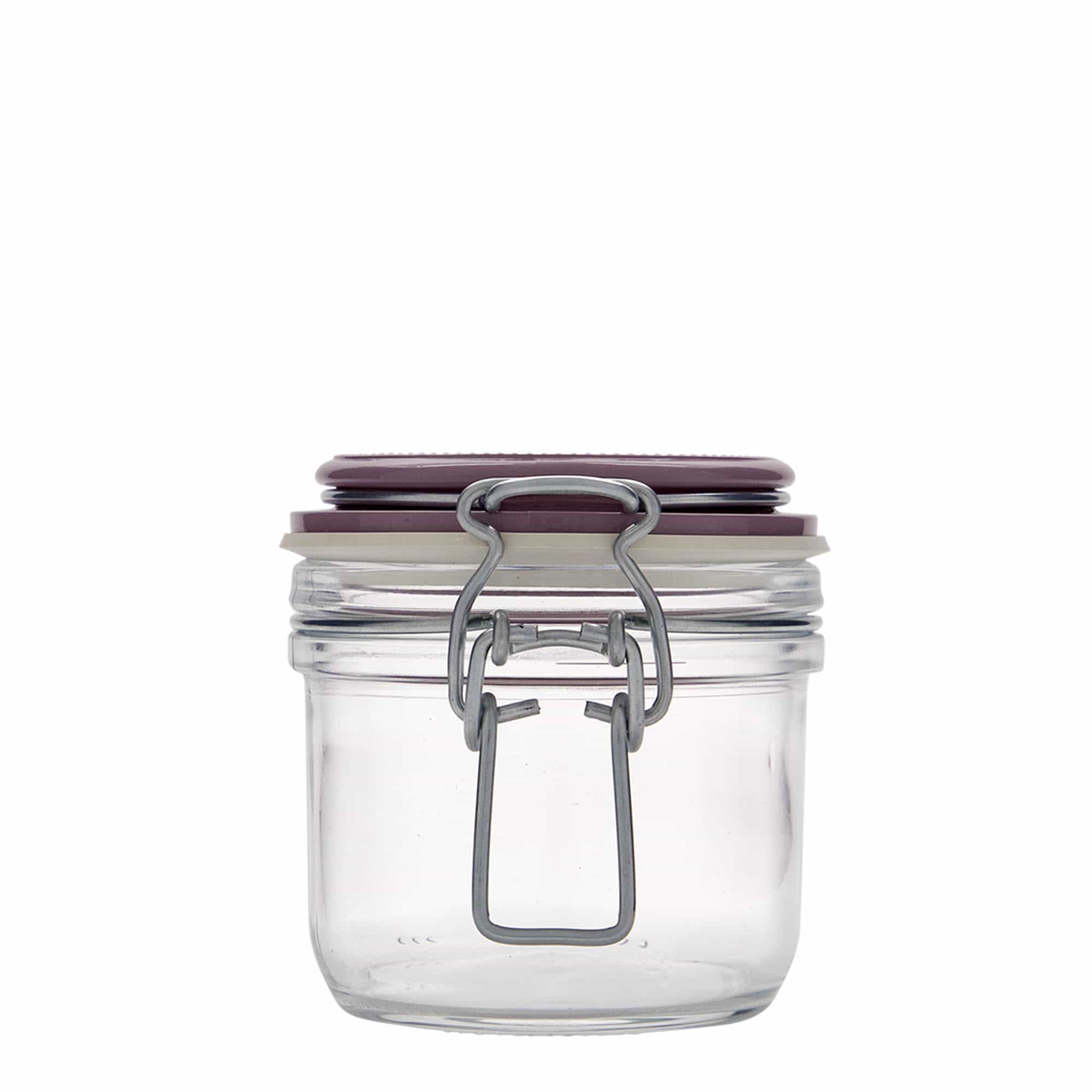 200 ml bocal à fermeture mécanique 'Fido', violet, ouverture : fermeture mécanique à levier