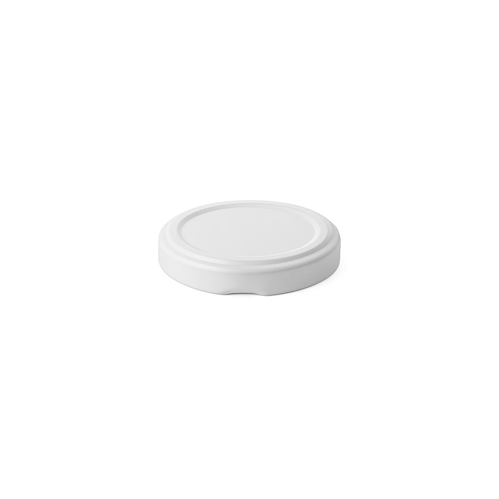 Bouchon à vis, tôle blanche, blanc, pour ouverture : TO 48