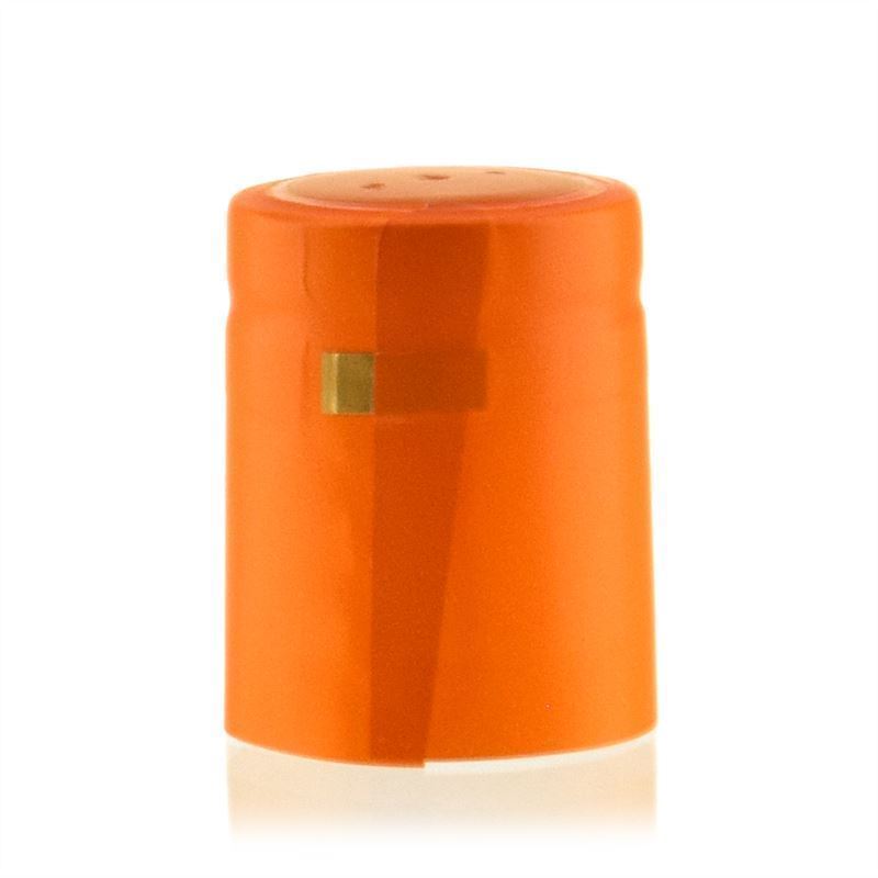 Capsule thermorétractable 32x41, plastique PVC, orange Capsule thermorétractable 32x41, plastique PVC, orange