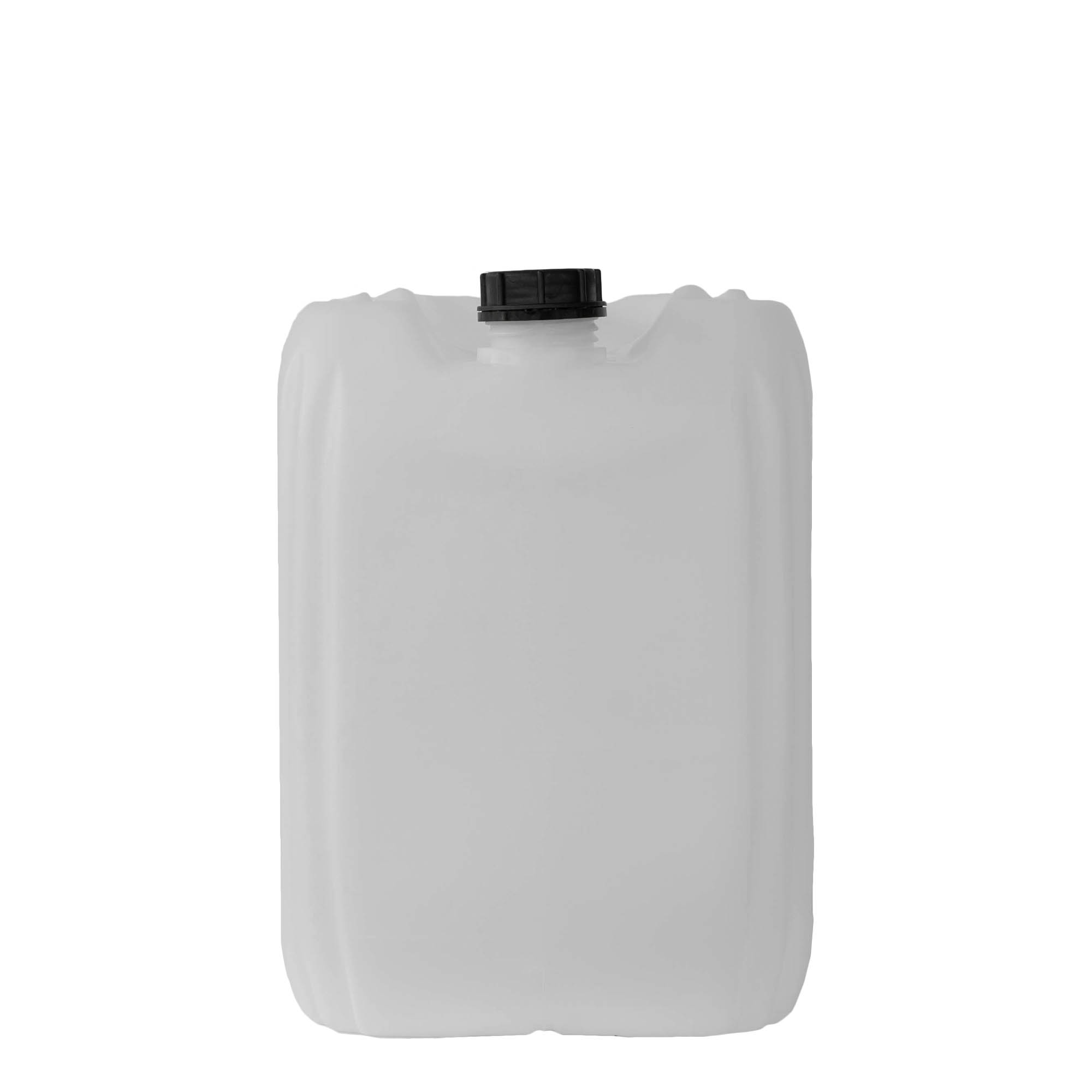 Bidon de 30 l, rectangulaire, plastique HDPE, naturel, ouverture : ND 60 Bidon de 30 l, rectangulaire, plastique HDPE, naturel, ouverture : ND 60
