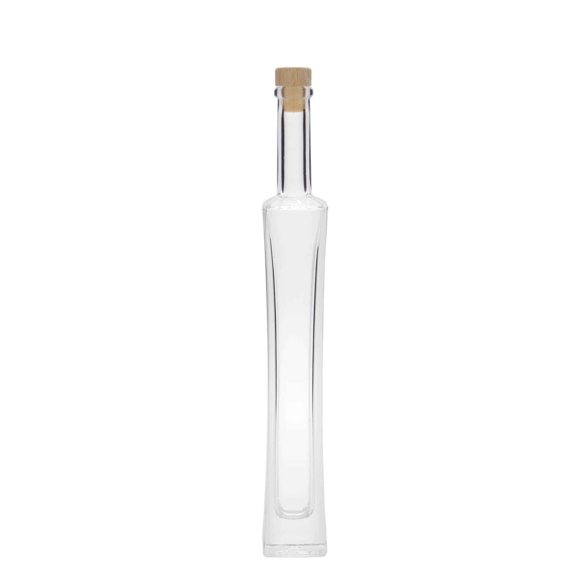 Flacon en verre 100 ml « Koko », carré, ouverture : bouchon en liège