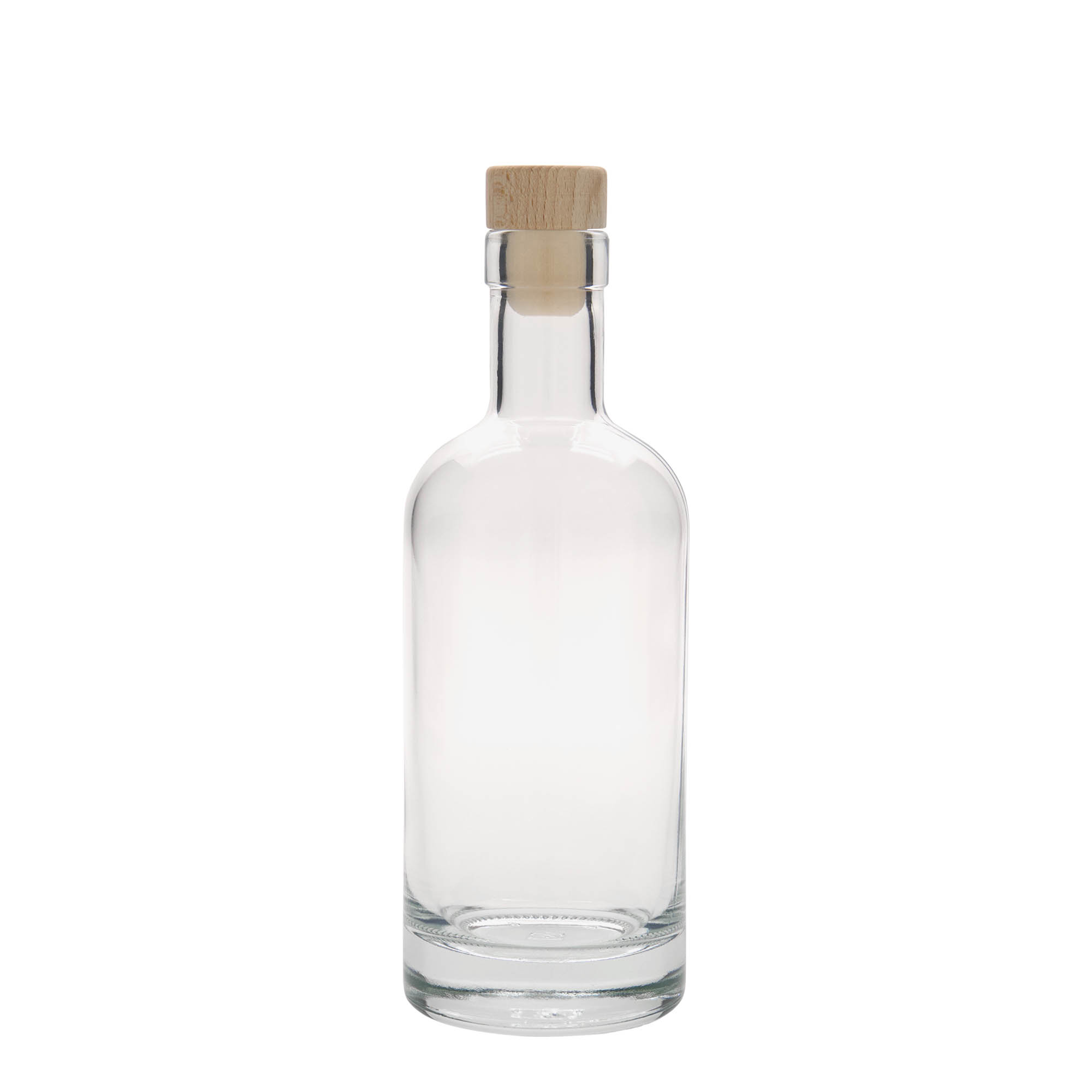 Bouteille en verre 350 ml 'Linea Uno', ouverture : bouchon en liège Bouteille en verre 350 ml 'Linea Uno', ouverture : bouchon en liège