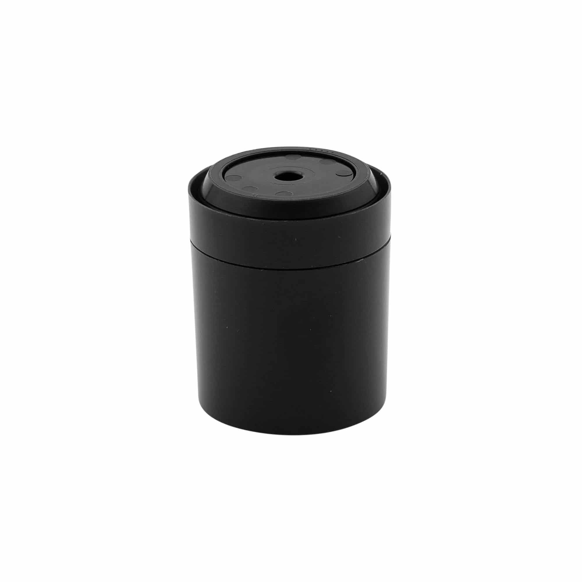 Flacon airless tête de pompe 'Micro', plastique PP, noir