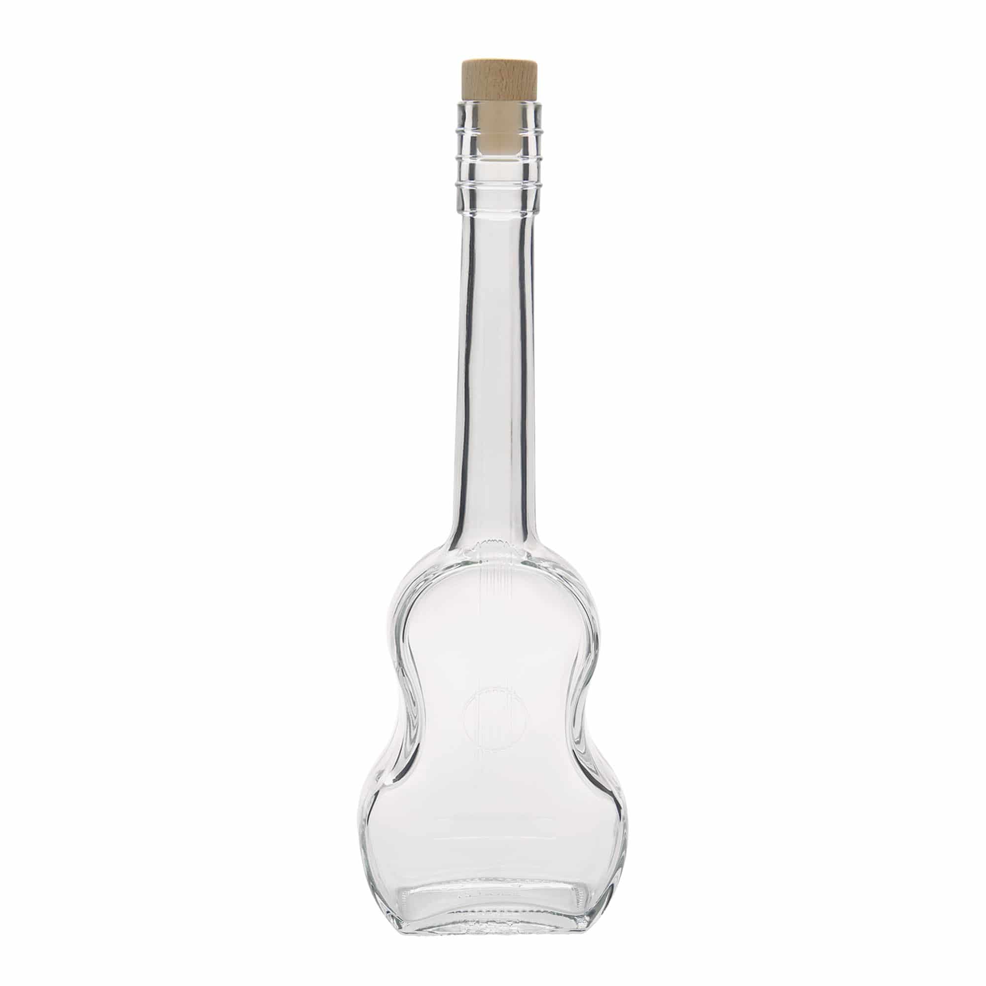Bouteille en verre de 500 ml « Guitare », ouverture : bouchon en liège