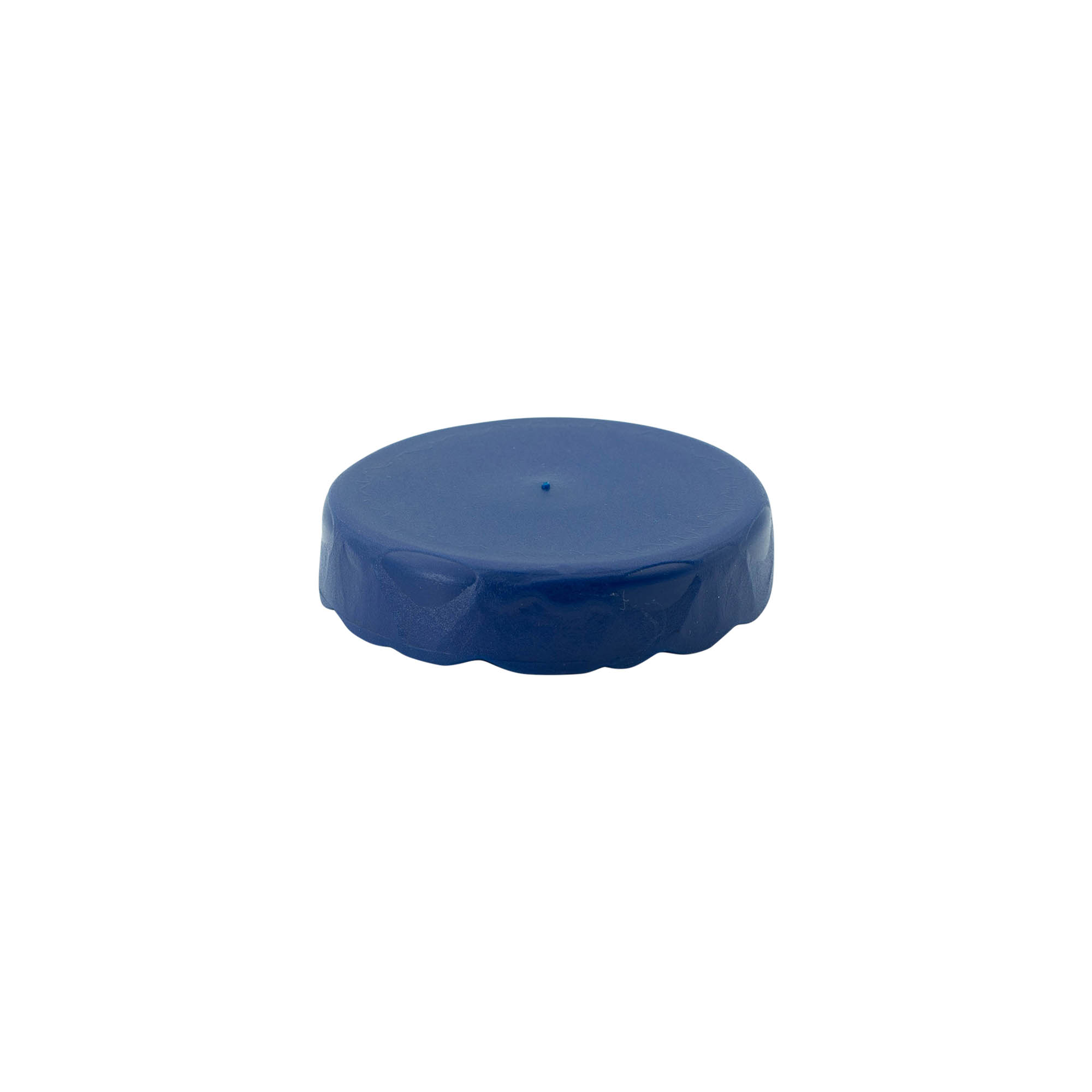 Couvercle à emboîtement pour pot en céramique à col étroit, plastique HDPE, bleu