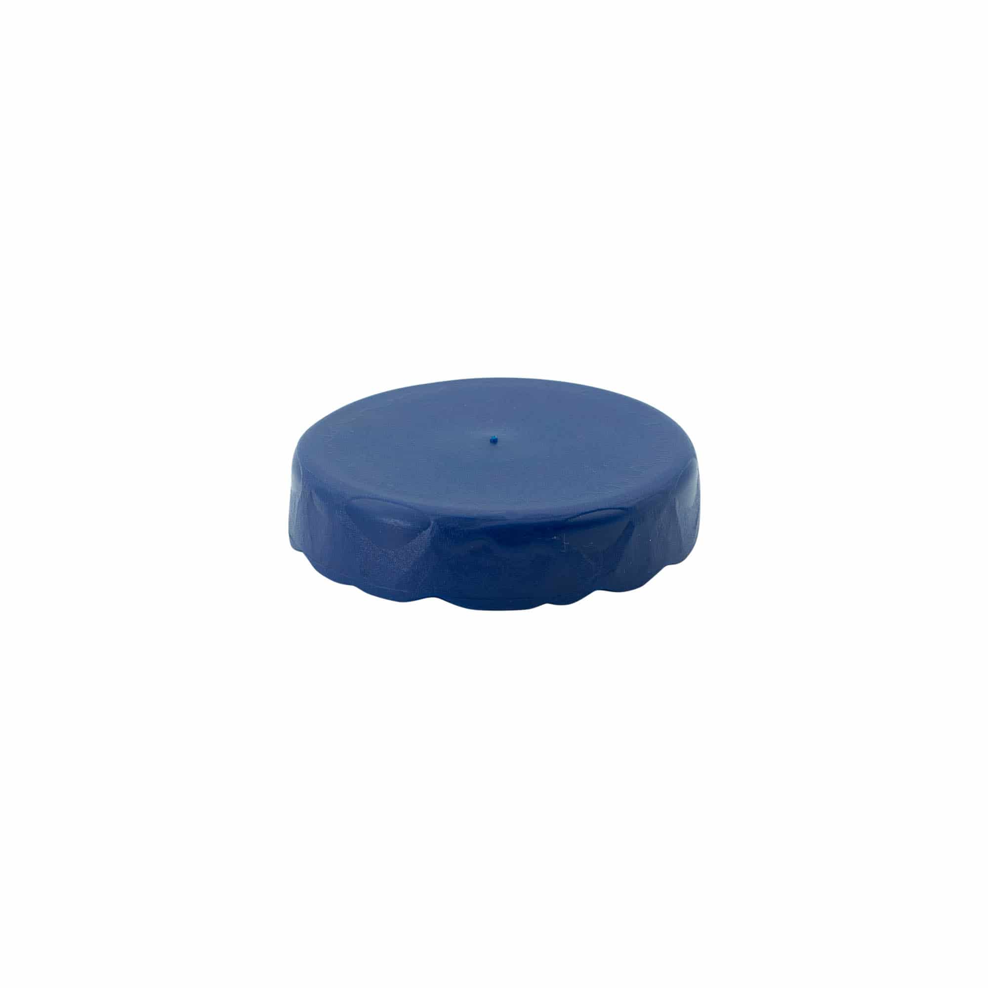 Couvercle à emboîtement pour pot en céramique à col étroit, plastique HDPE, bleu