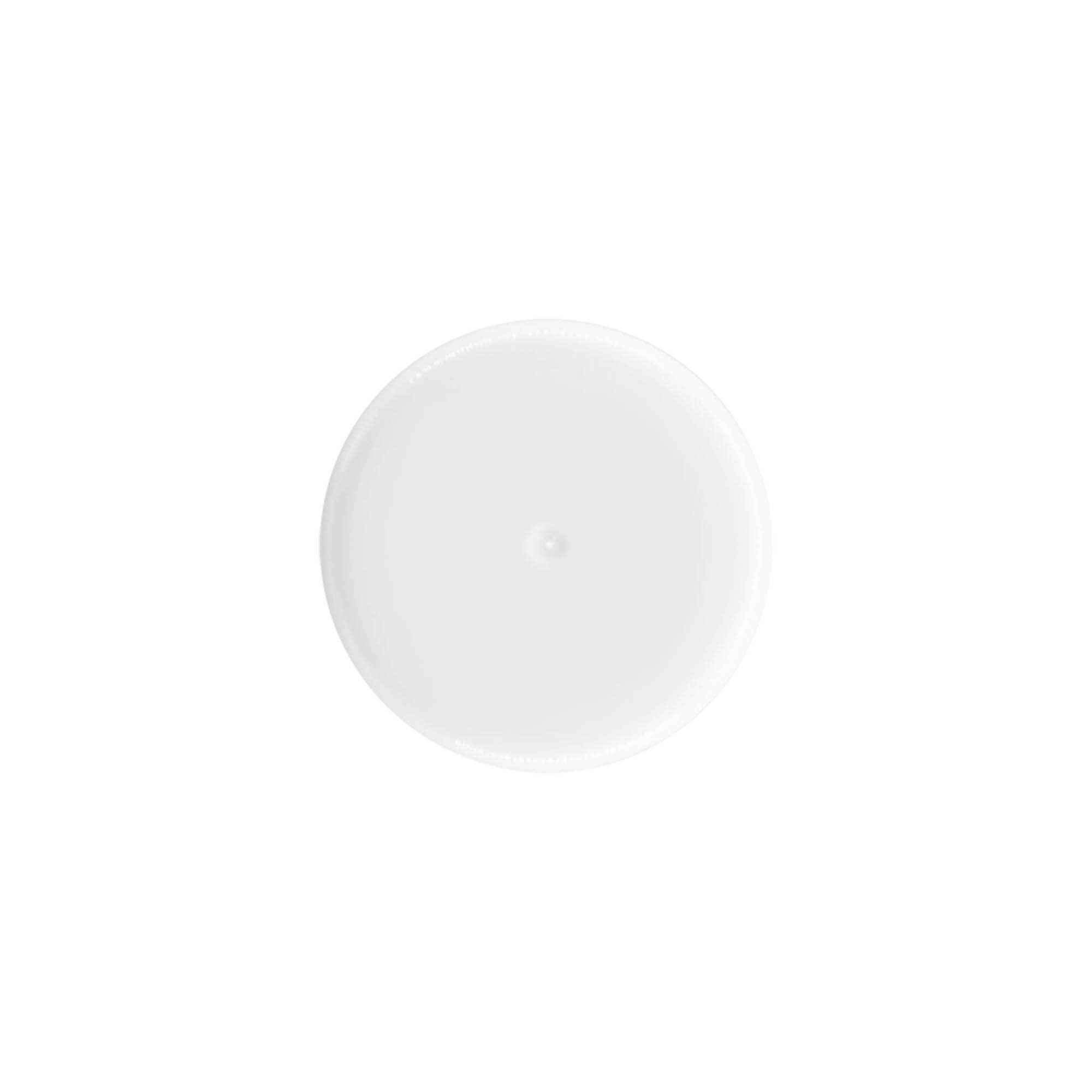 Bouchon pour flacon roll-on de 50 ml, plastique PP, blanc, pour embout : fermeture à vis Bouchon pour flacon roll-on de 50 ml, plastique PP, blanc, pour embout : fermeture à vis