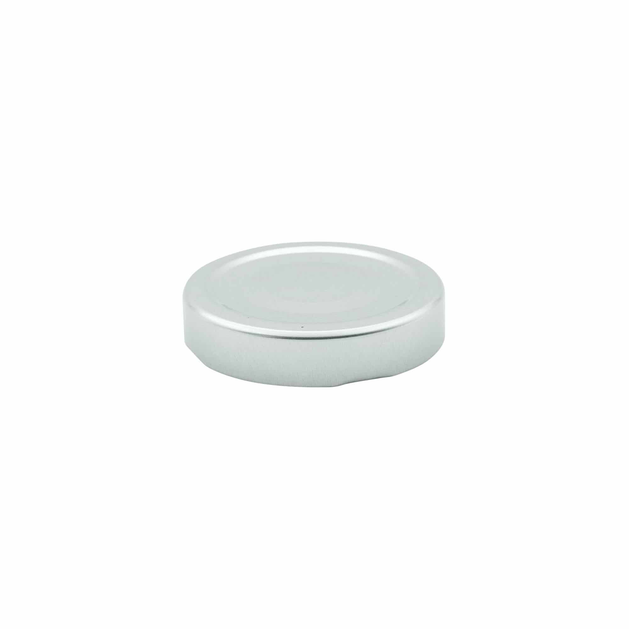 Bouchon à vis profond, tôle blanche, argenté, pour ouverture : Deep-TO 63
