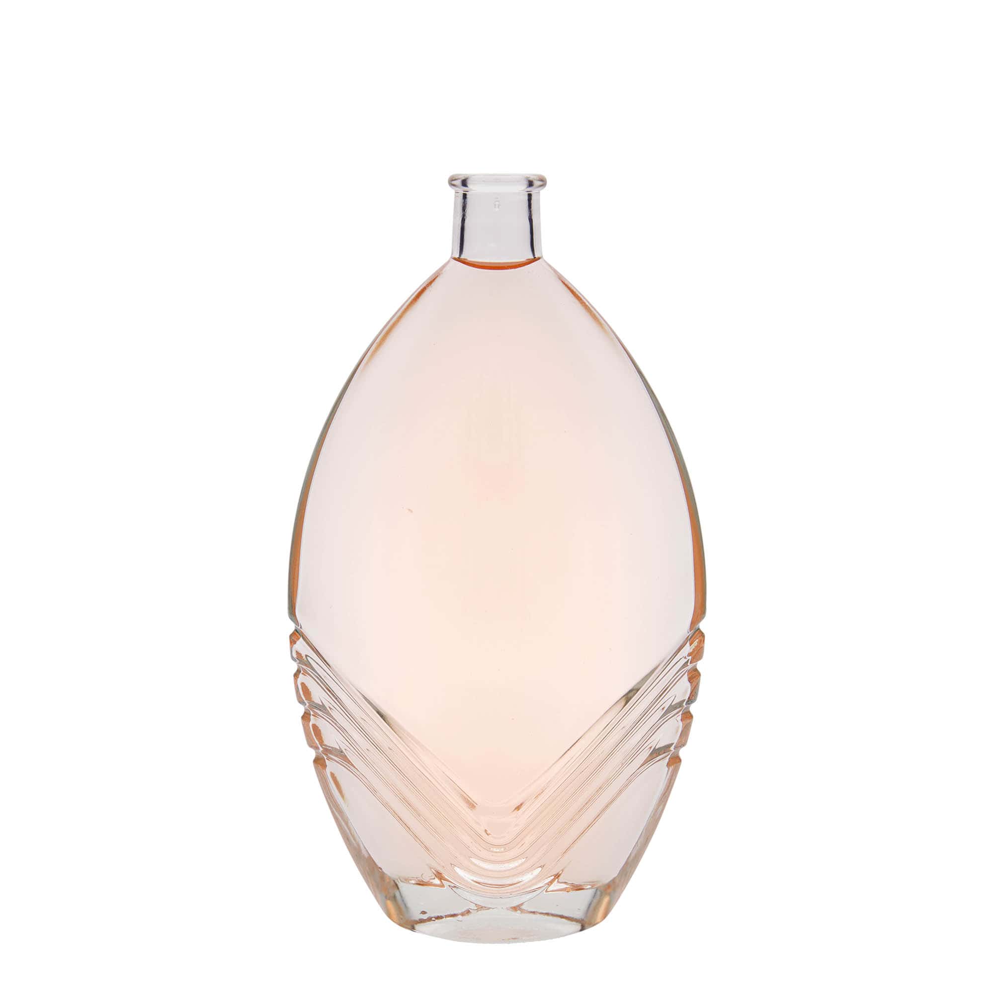 Bouteille en verre 500 ml 'Florence', ovale, bouchage: bouchon