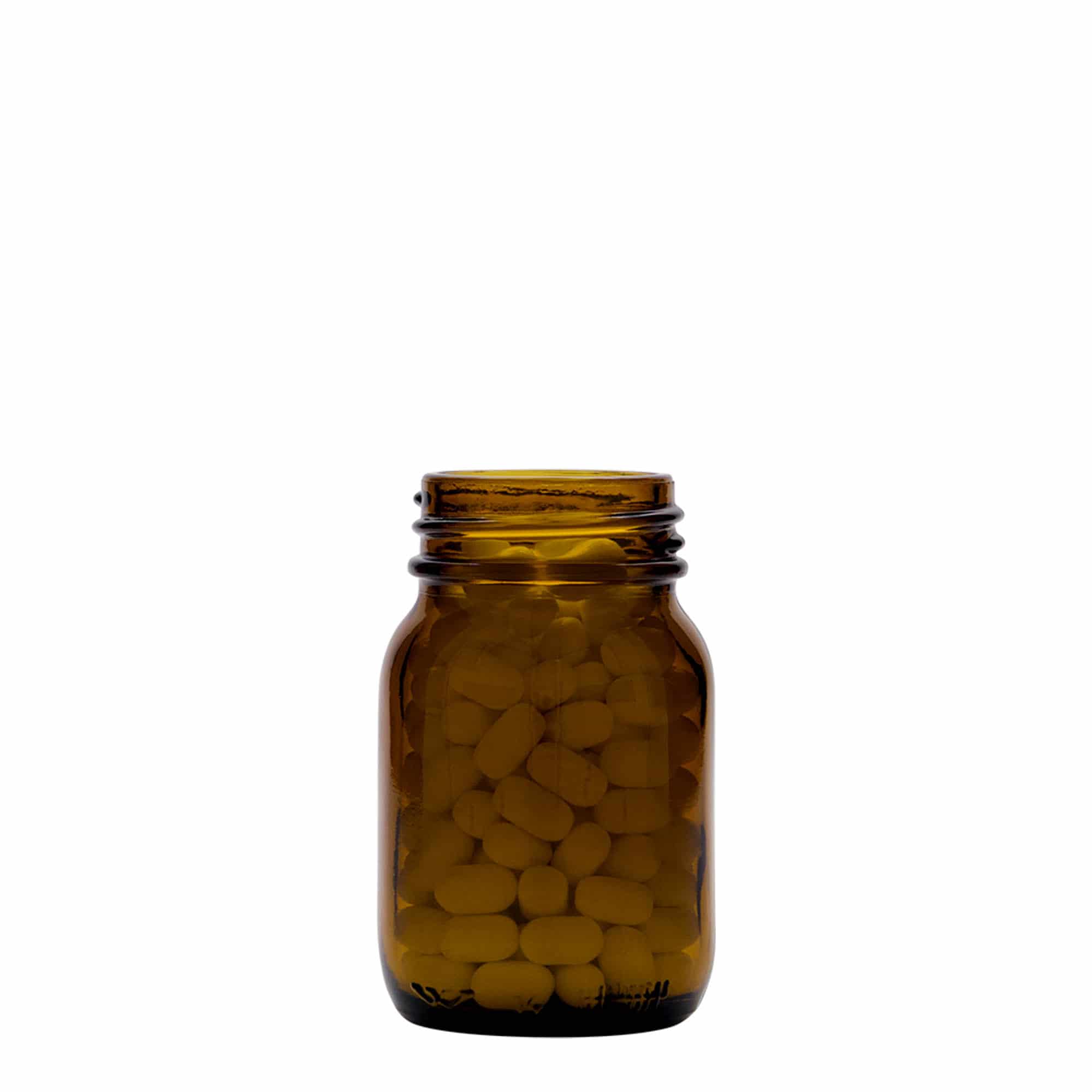 75 ml flacon à col large, brun, ouverture : DIN 40