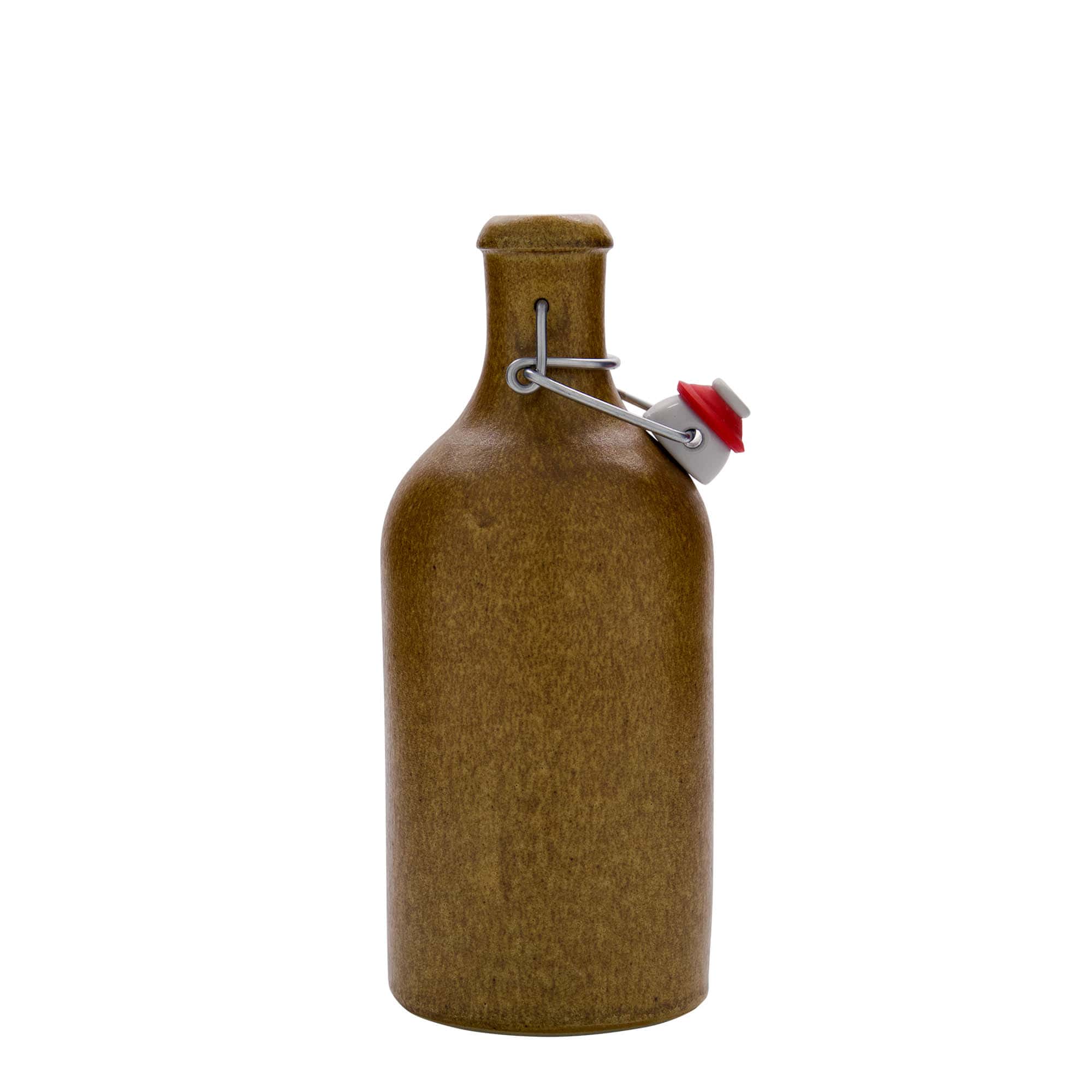 Cruche en grès 500 ml, brun-cristal, ouverture : fermeture à levier