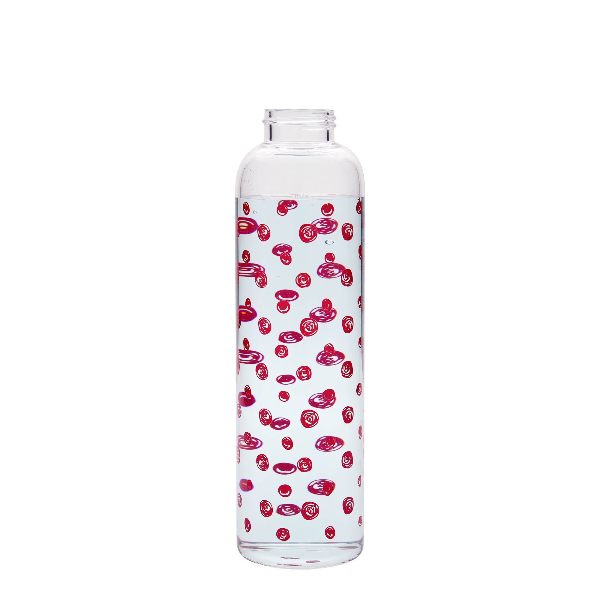 Bouteille d'eau 500 ml 'Perseus - Points rouges', embouchure : bouchon à vis