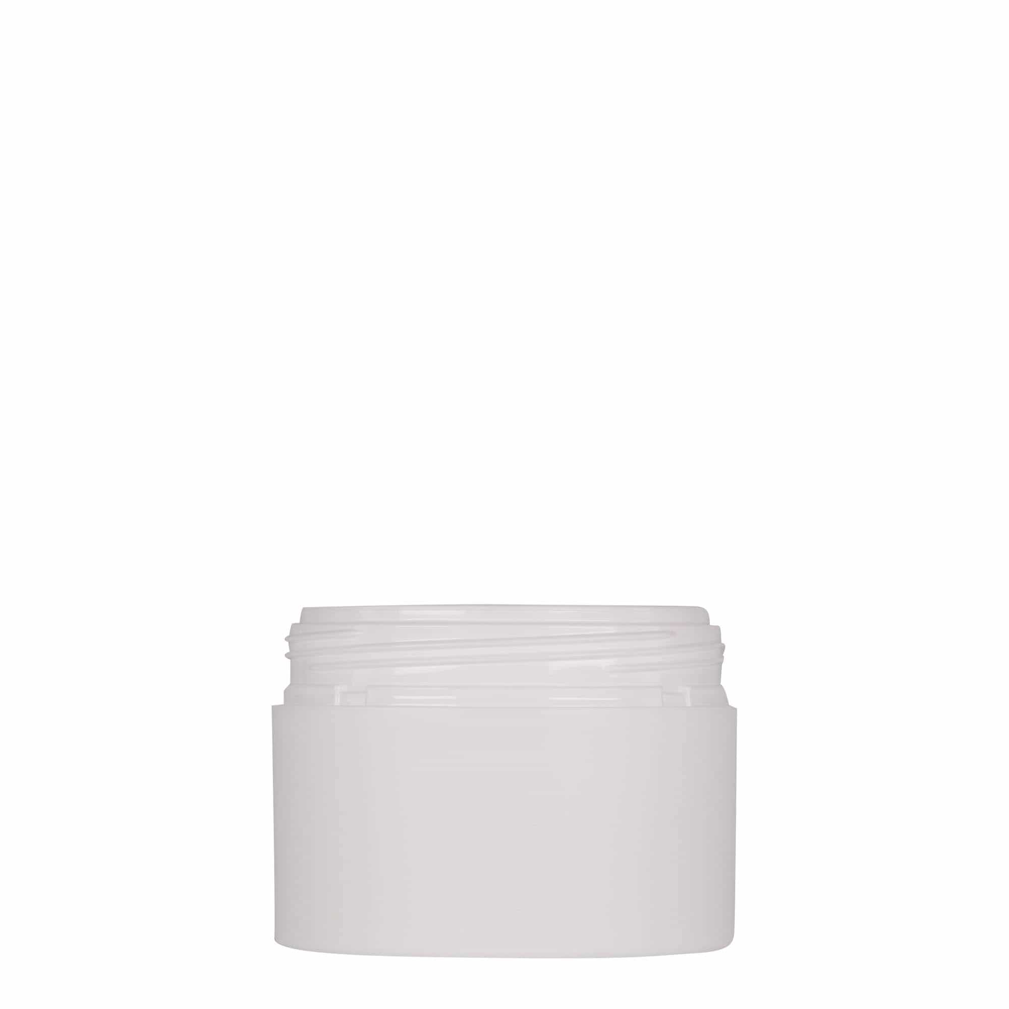 Boîte en plastique 100 ml 'Antonella', PP, blanche, bouchage: Bougage à vis Boîte en plastique 100 ml 'Antonella', PP, blanche, bouchage: Bougage à vis