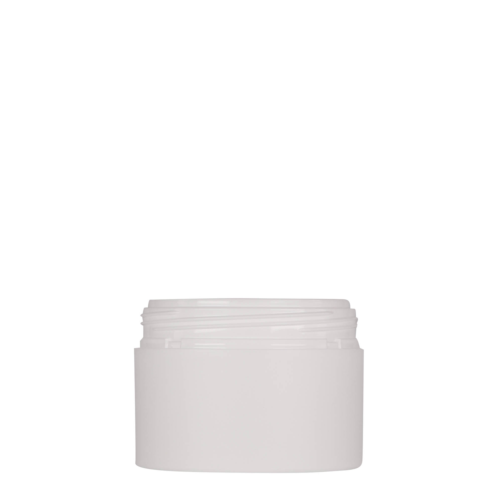 100 ml boîte en plastique 'Antonella', PP, blanche, ouverture : bouchon à vis