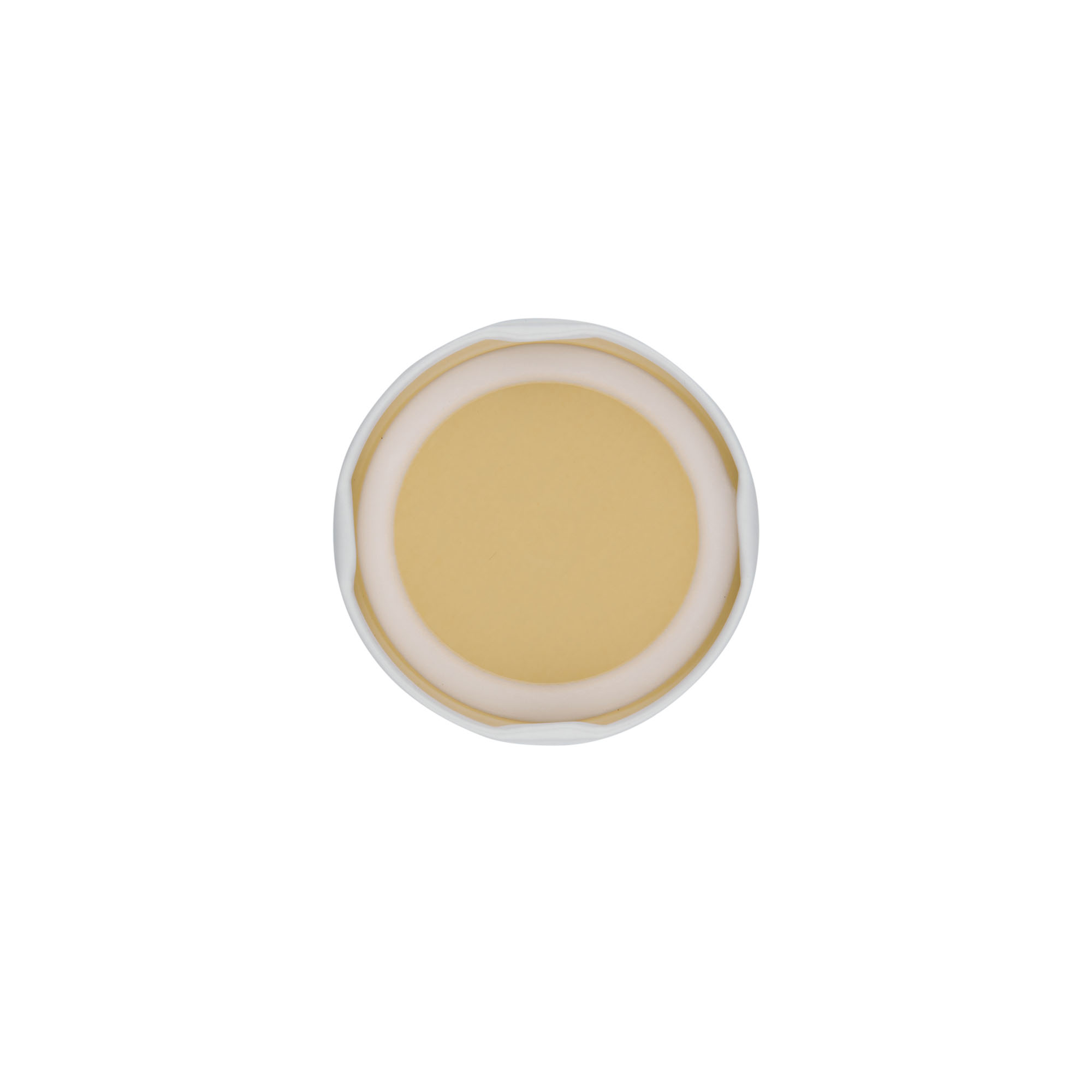 Bouchon à vis, tôle blanche, blanc, pour ouverture : TO 58