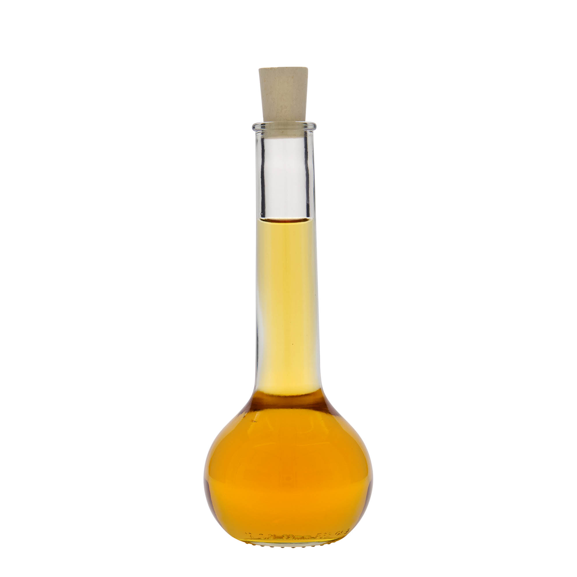 Flacon en verre 200 ml « Tulipano », ouverture : bouchon en liège Flacon en verre 200 ml « Tulipano », ouverture : bouchon en liège