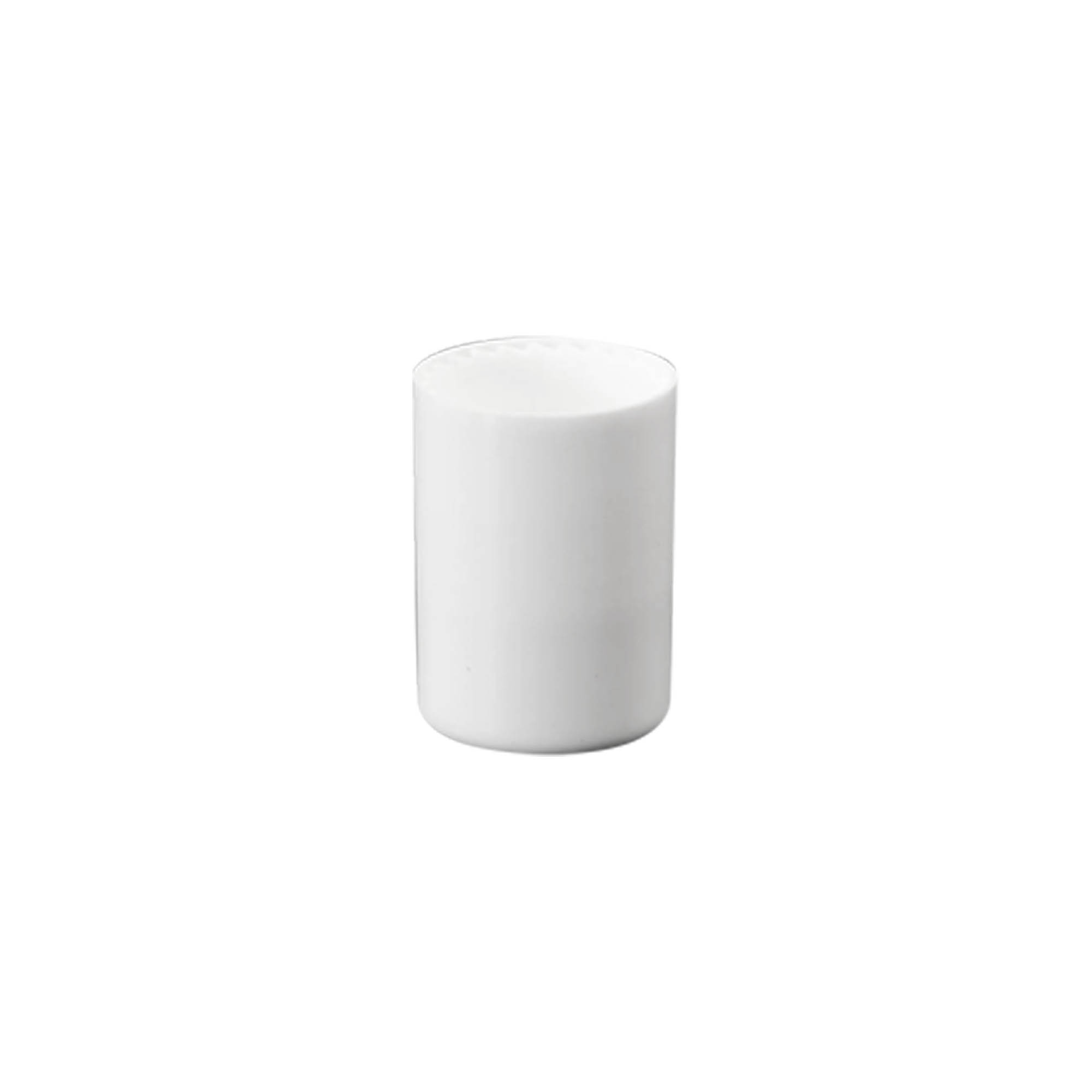 Bouchon pour flacon roll-on de 10 ml, plastique PP, blanc, pour ouverture : fermeture à vis Bouchon pour flacon roll-on de 10 ml, plastique PP, blanc, pour ouverture : fermeture à vis