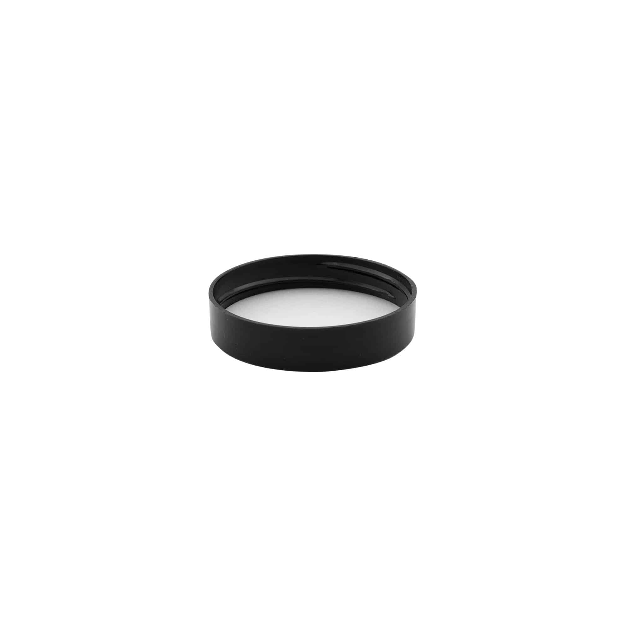 Bouchon à vis, plastique PP, noir, pour ouverture : 48/400