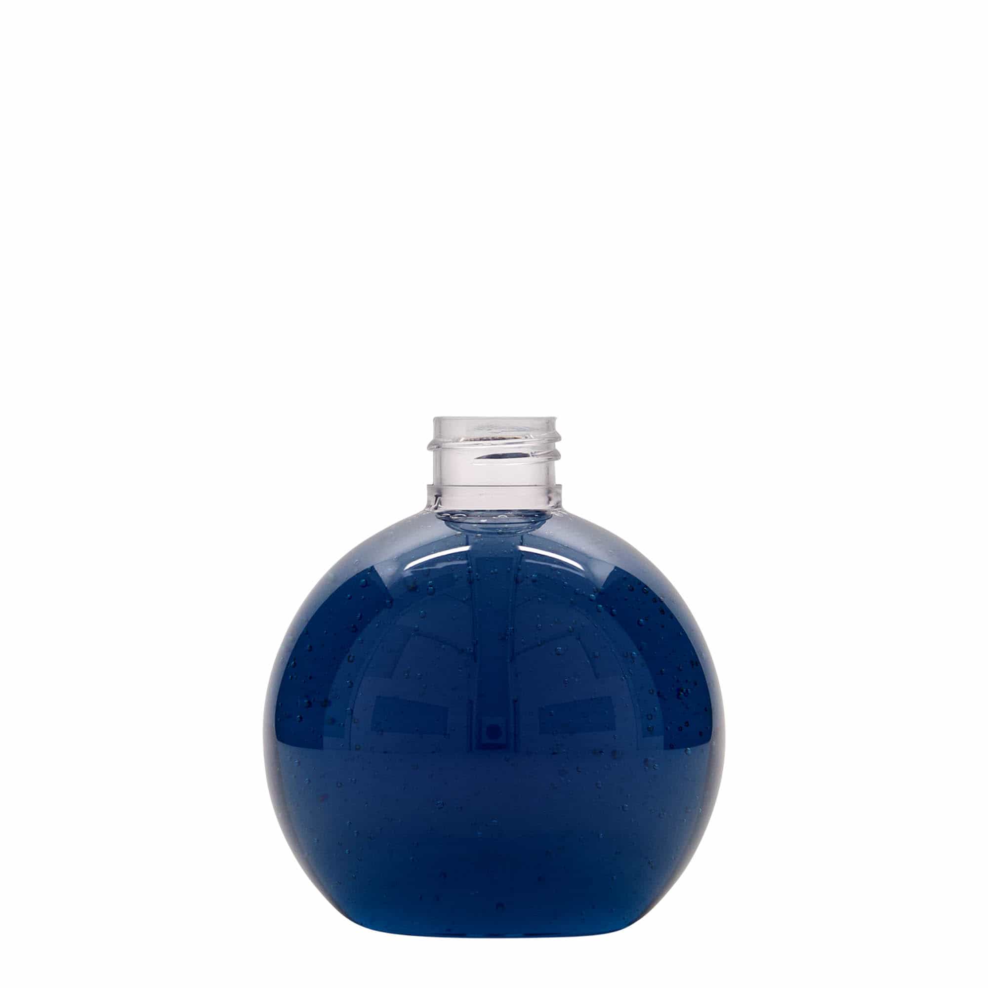 Bouteille en PET 250 ml 'Perry', ronde, plastique, bouchage: GPI 24/410