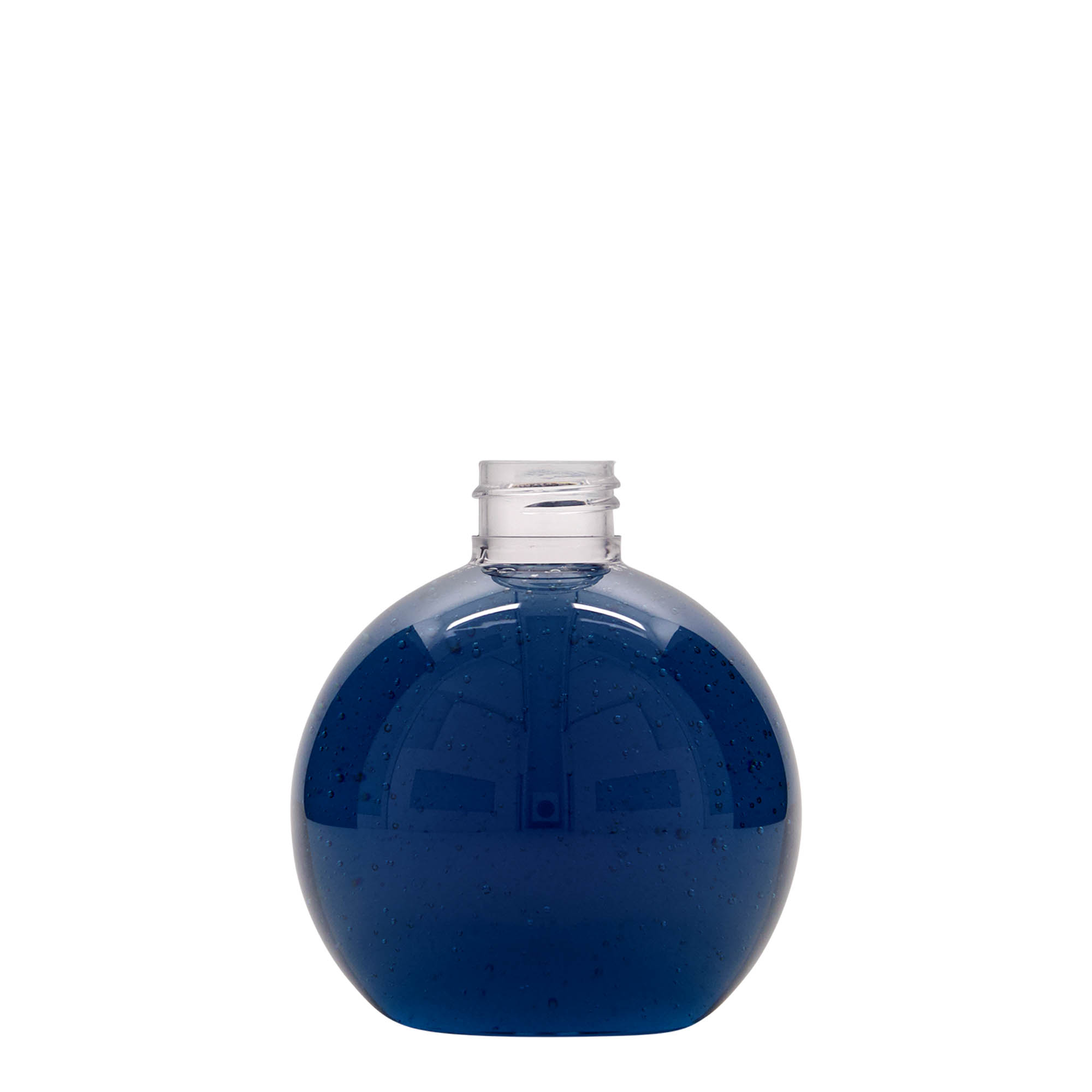 Bouteille PET 250 ml « Perry », ronde, plastique, goulot : 24/410 Bouteille PET 250 ml « Perry », ronde, plastique, goulot : 24/410