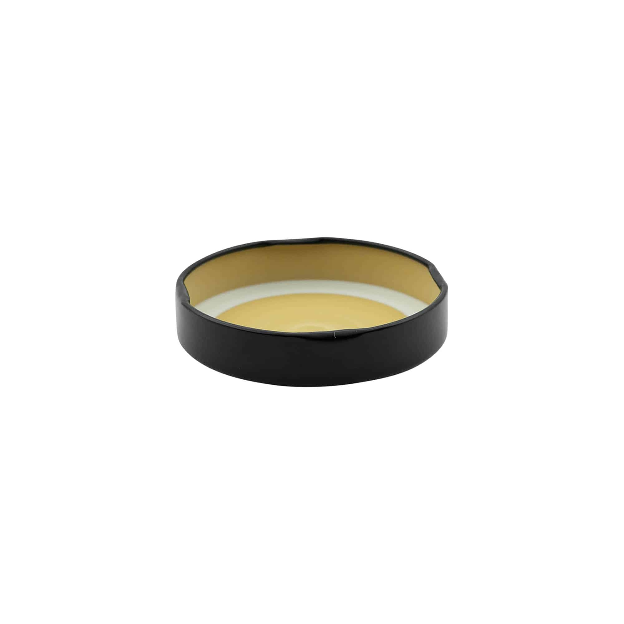 Bouchon Deep-Twist-Off, fer blanc, noir, pour bouchage: Deep-TO 66