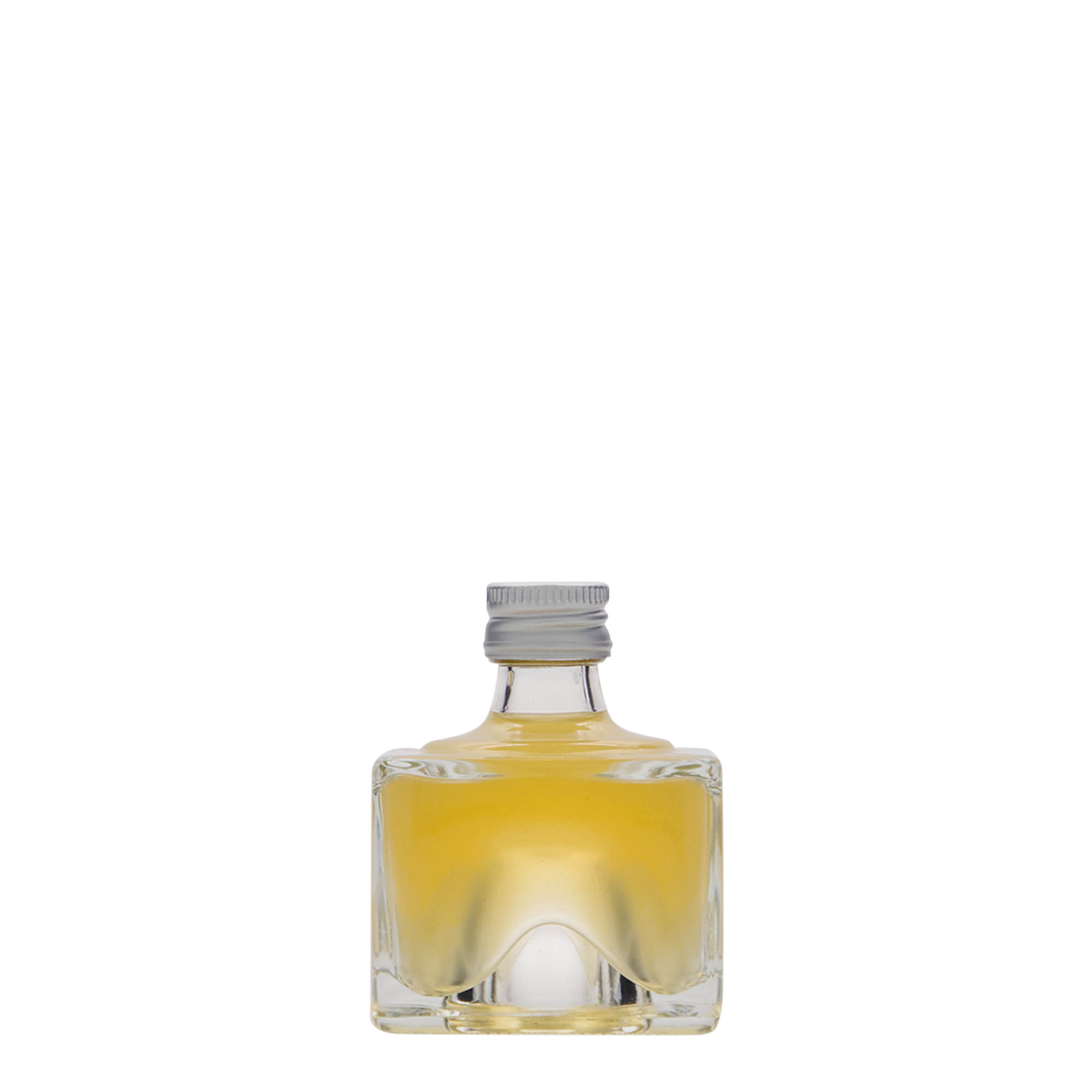 Flacon en verre 40 ml 'Cocolores', carré, ouverture : PP 18
