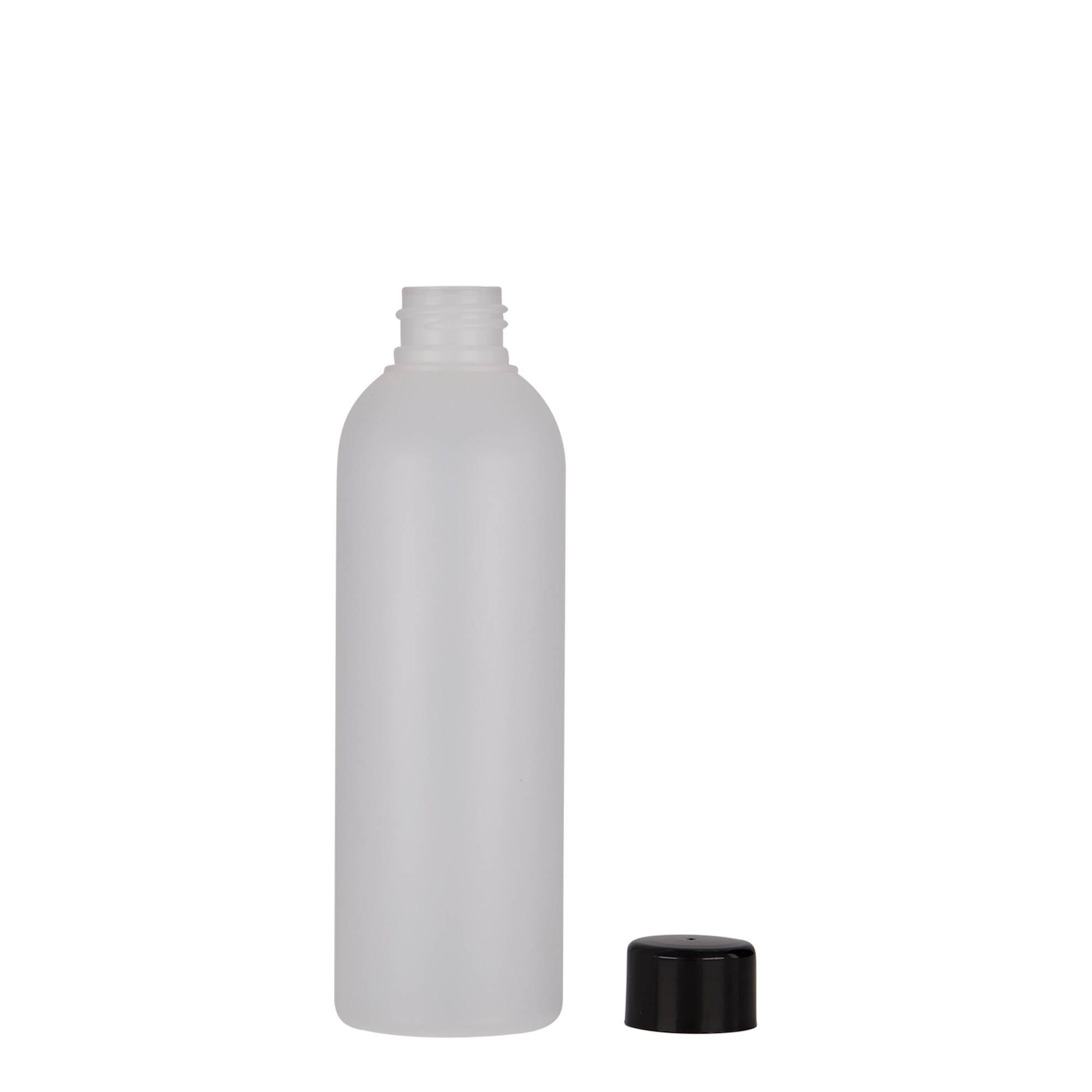 Flacon en plastique 200 ml 'Tuffy', HDPE, naturel, ouverture : 24/410 Flacon en plastique 200 ml 'Tuffy', HDPE, naturel, ouverture : 24/410