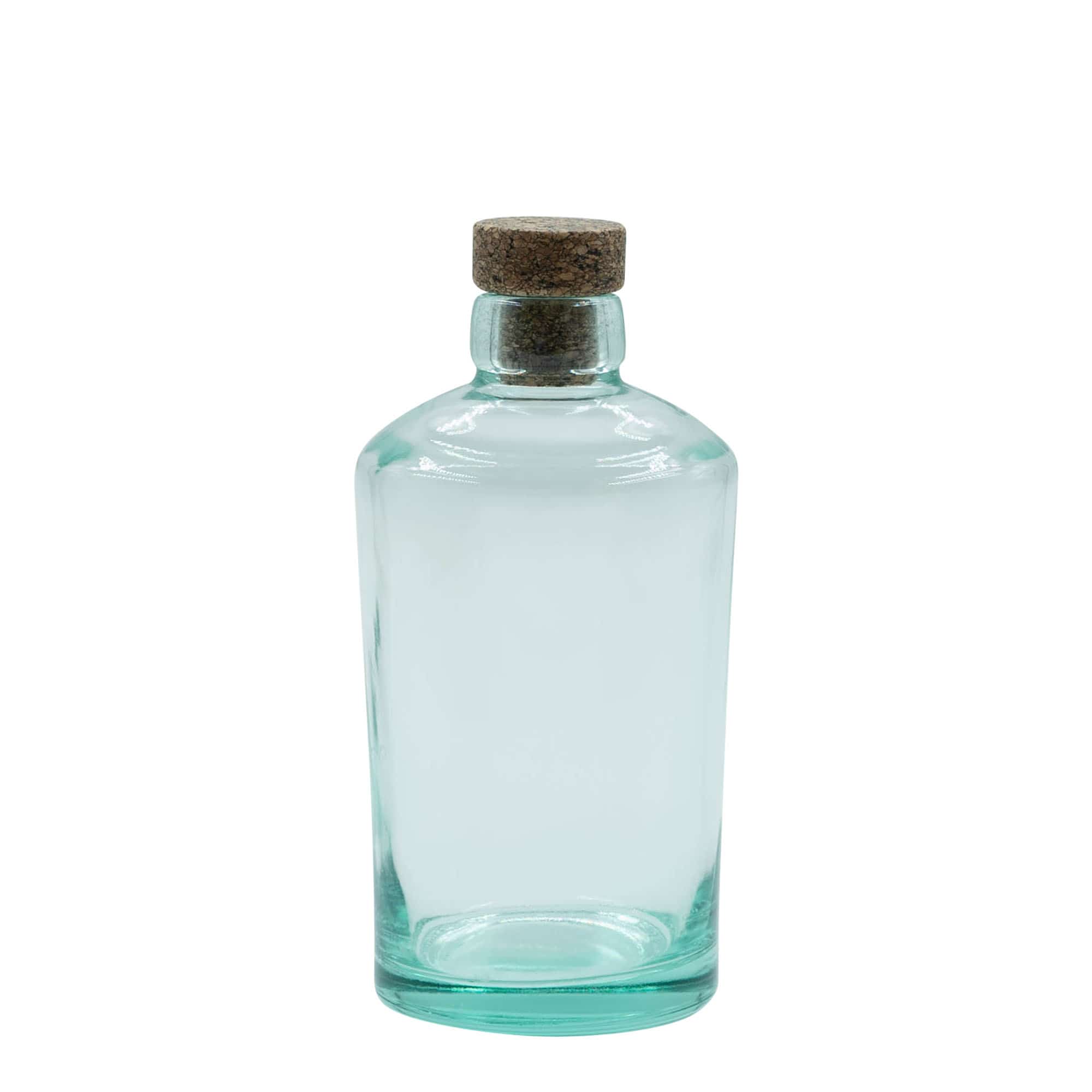 Bouteille en verre 500 ml « Barrel », ouverture : bouchon en liège