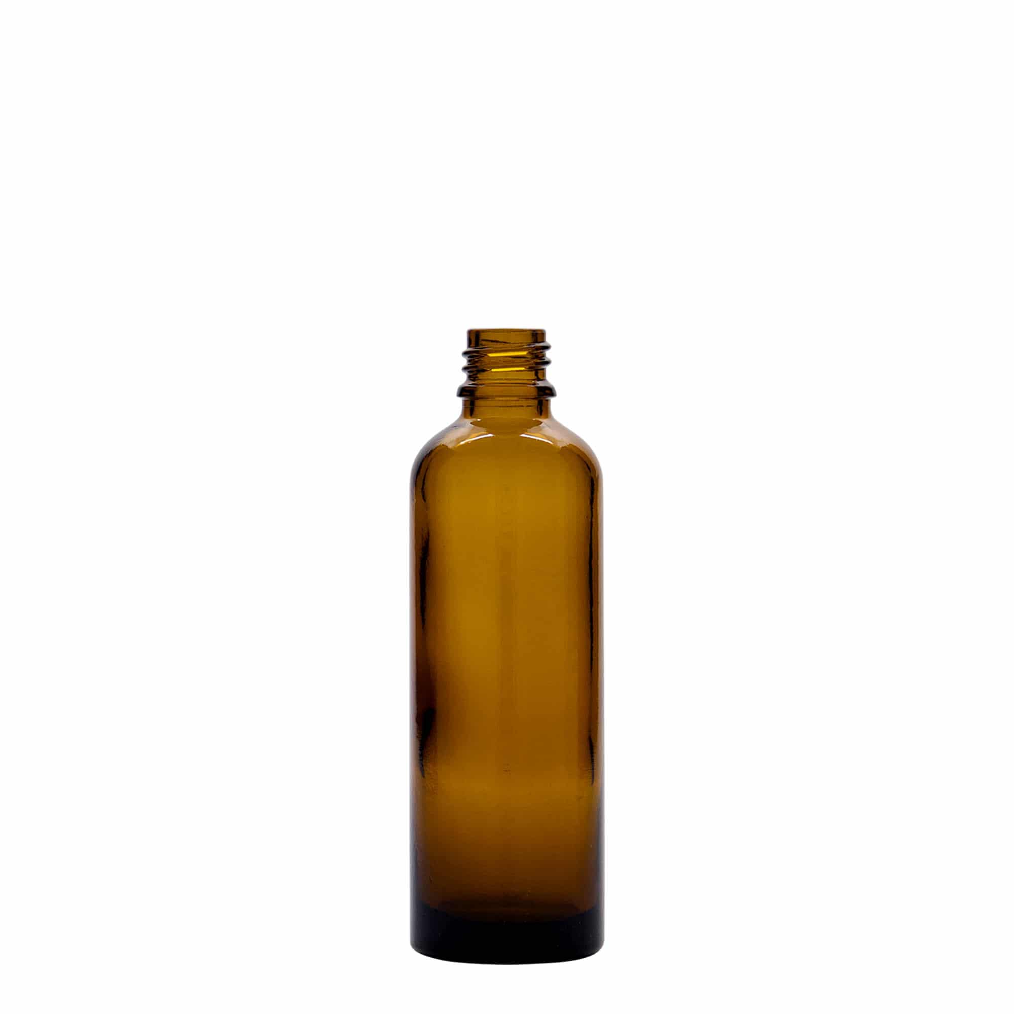 Flacon médical 75 ml, verre, brun, ouverture : DIN 18