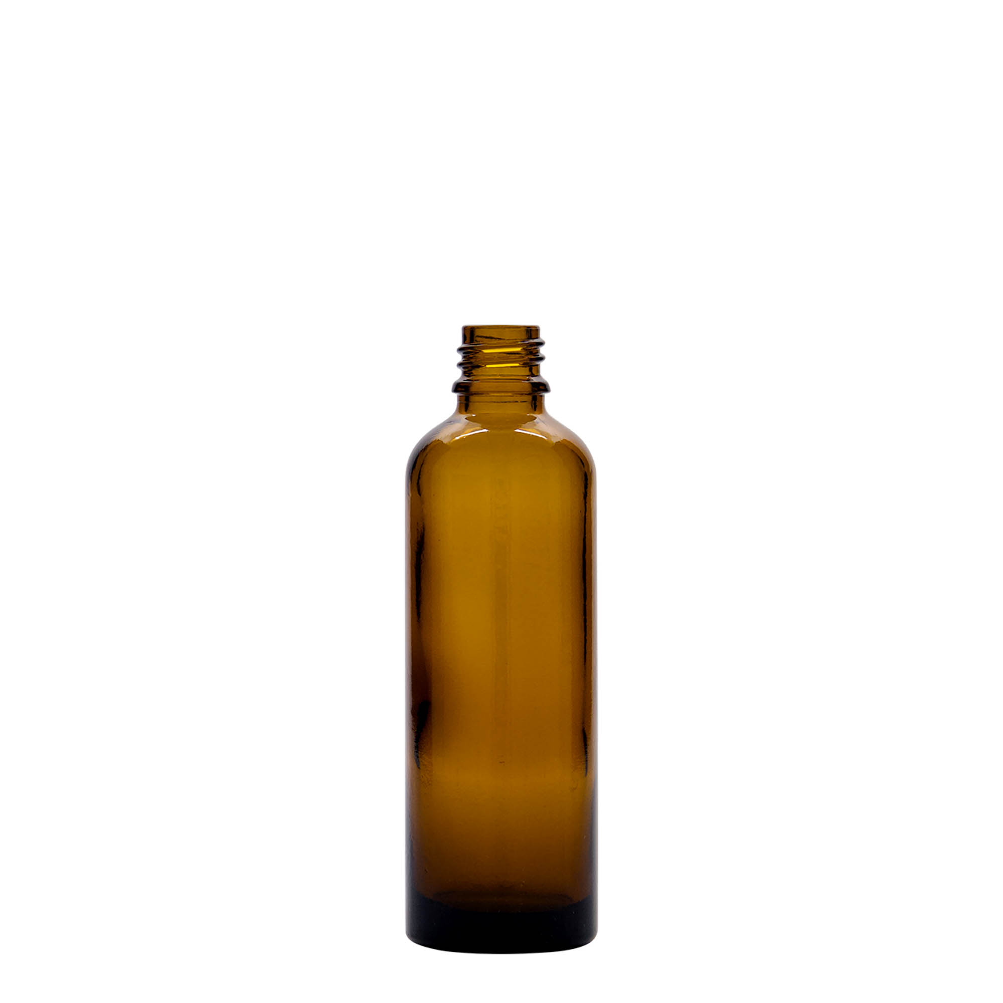 Flacon médical 75 ml, verre, brun, ouverture : DIN 18