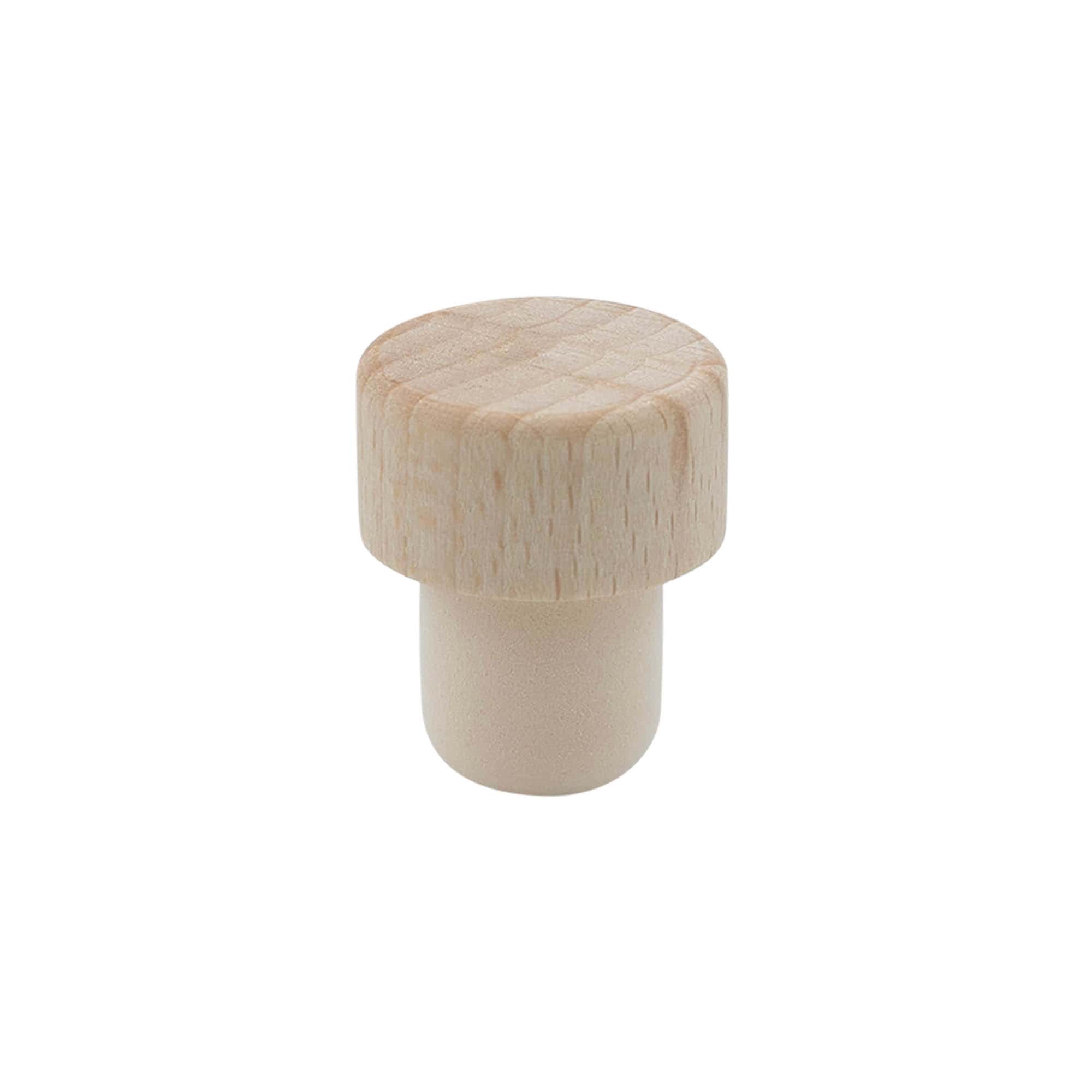 Bouchons à poignée 19 mm, bois/plastique, pour ouverture : liège
