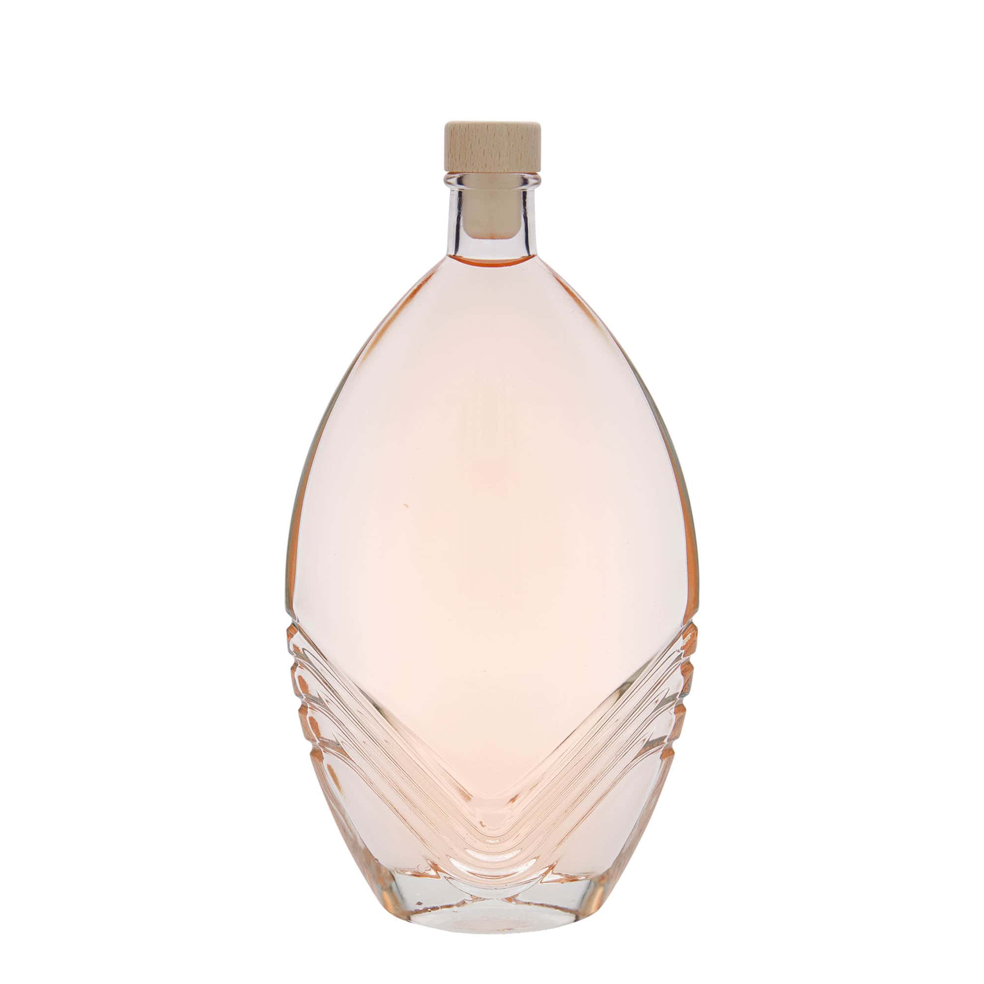 Bouteille en verre 500 ml 'Florence', ovale, bouchage: bouchon