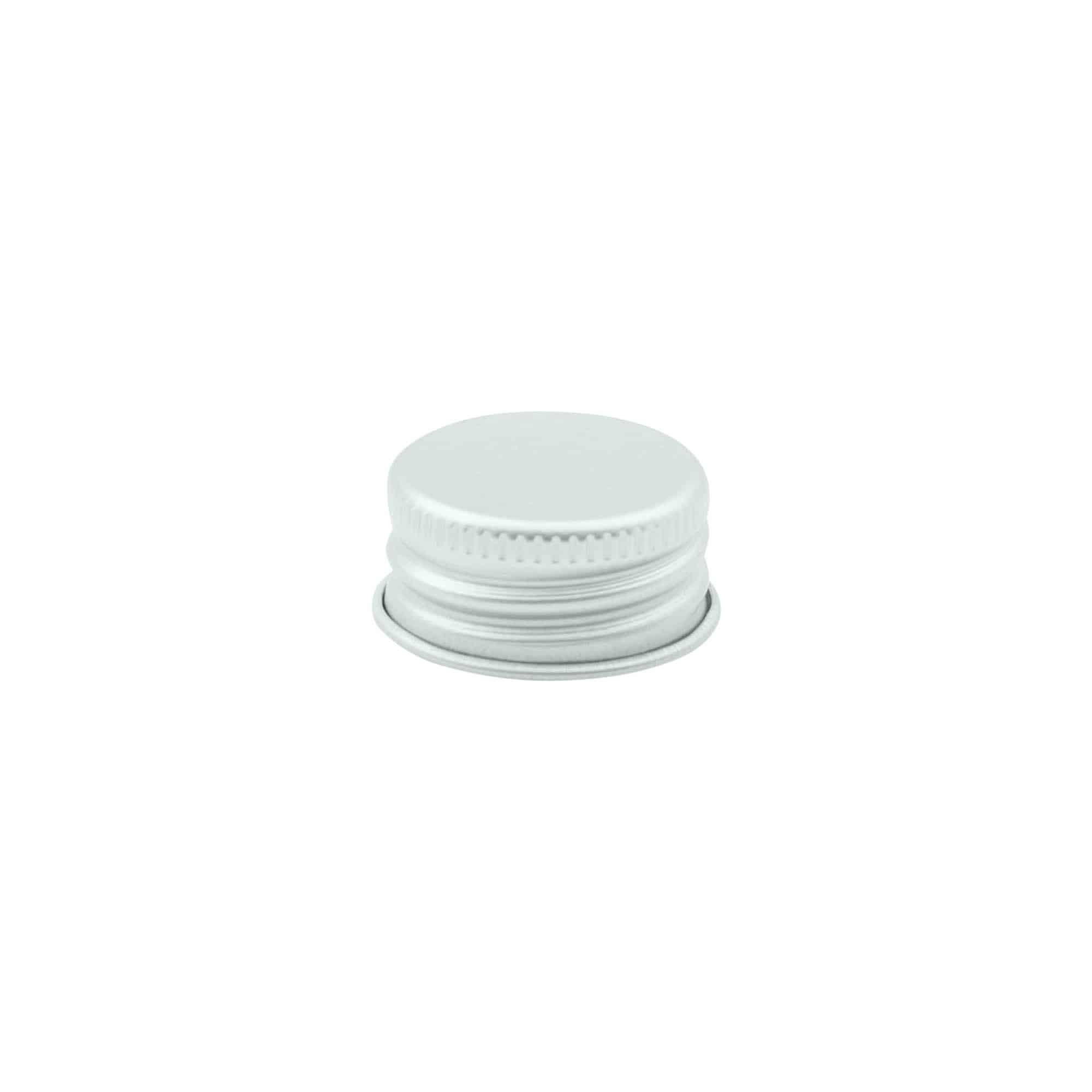 Bouchon à vis, métal, argenté, pour ouverture : 24/410