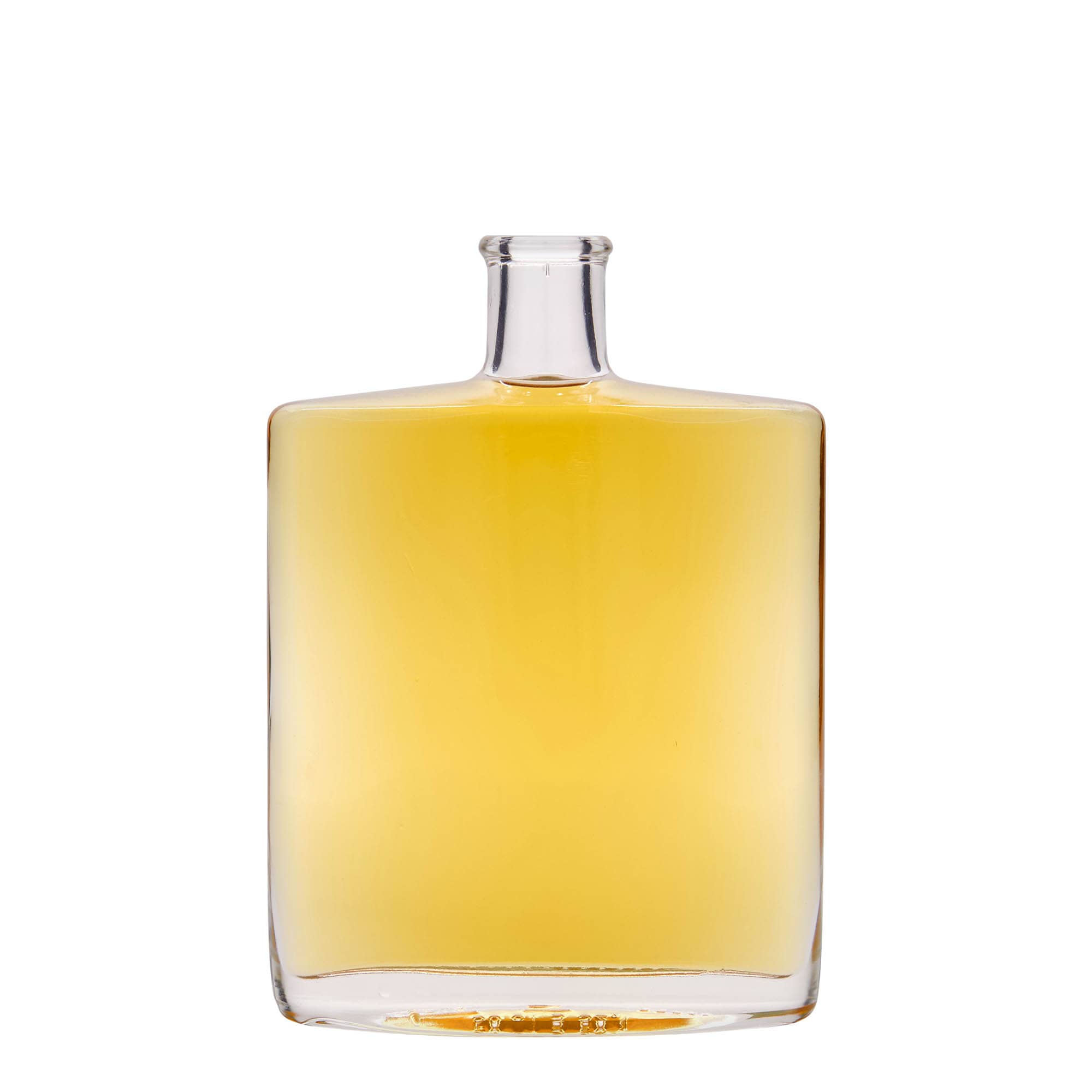 Bouteille en verre 500 ml « Zorbas », ovale, ouverture : bouchon en liège Bouteille en verre 500 ml « Zorbas », ovale, ouverture : bouchon en liège