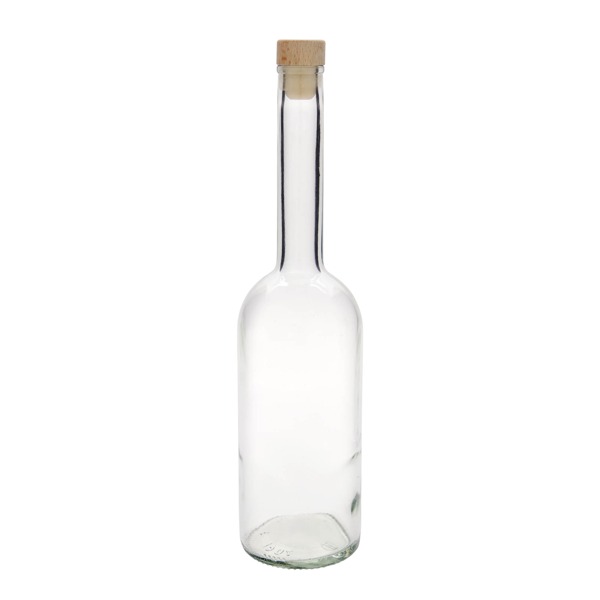 Bouteille en verre 700 ml « Opera », ouverture : bouchon en liège Bouteille en verre 700 ml « Opera », ouverture : bouchon en liège