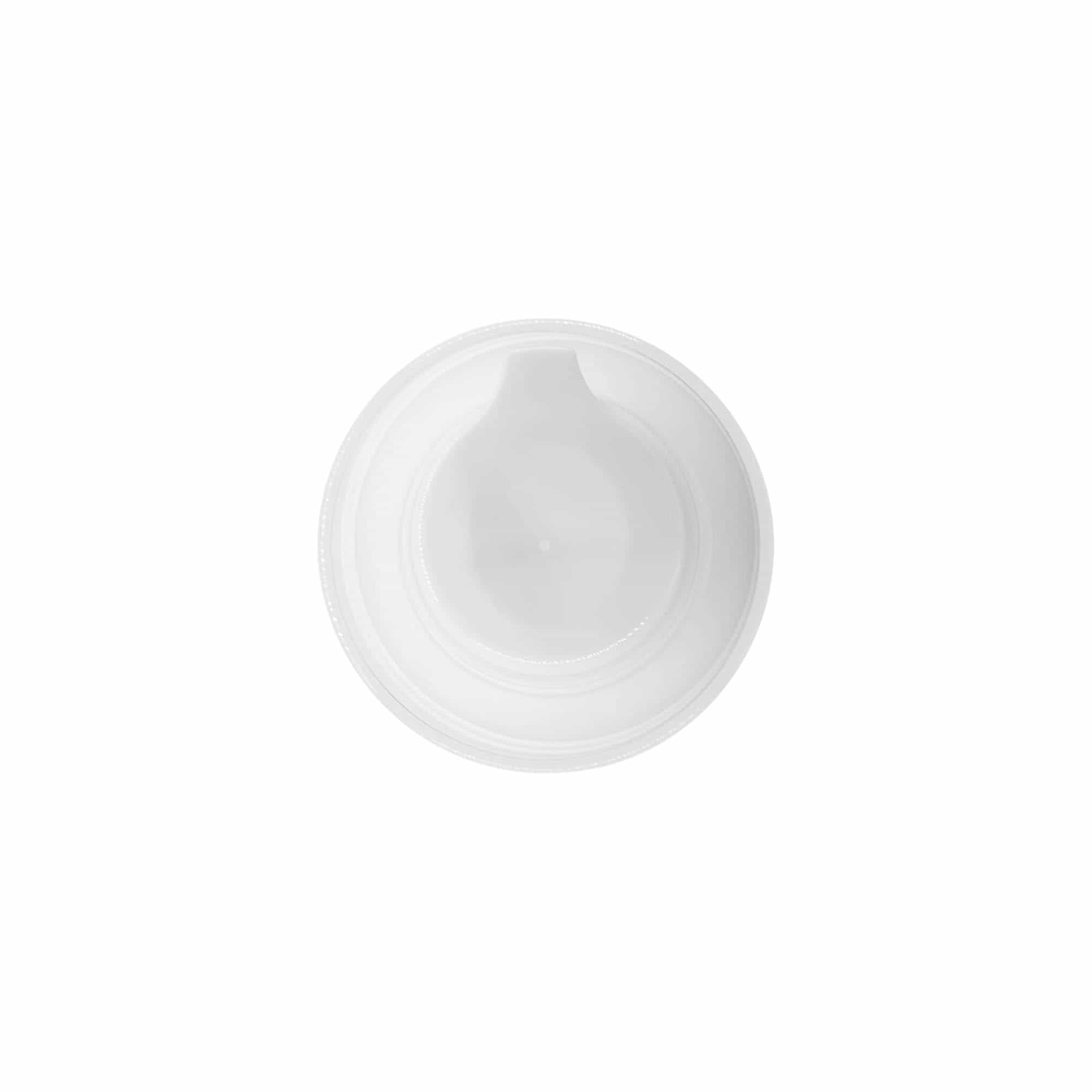 Flacon airless tête de pompe 'Mezzo', plastique PP, blanc