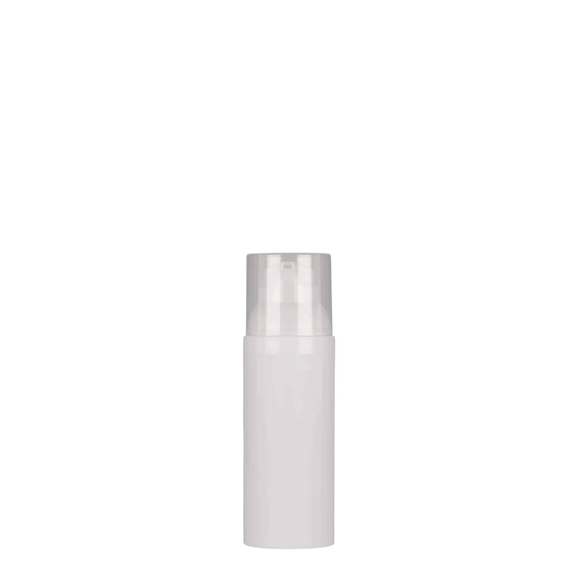 Distributeur Airless 50 ml « Mezzo », plastique PP, blanc