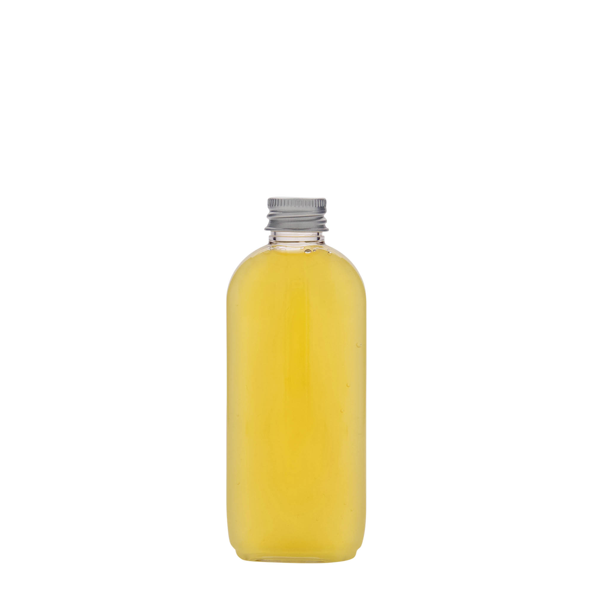 Flacon PET 100 ml 'Iris', ovale, plastique, ouverture : 20/410 Flacon PET 100 ml 'Iris', ovale, plastique, ouverture : 20/410