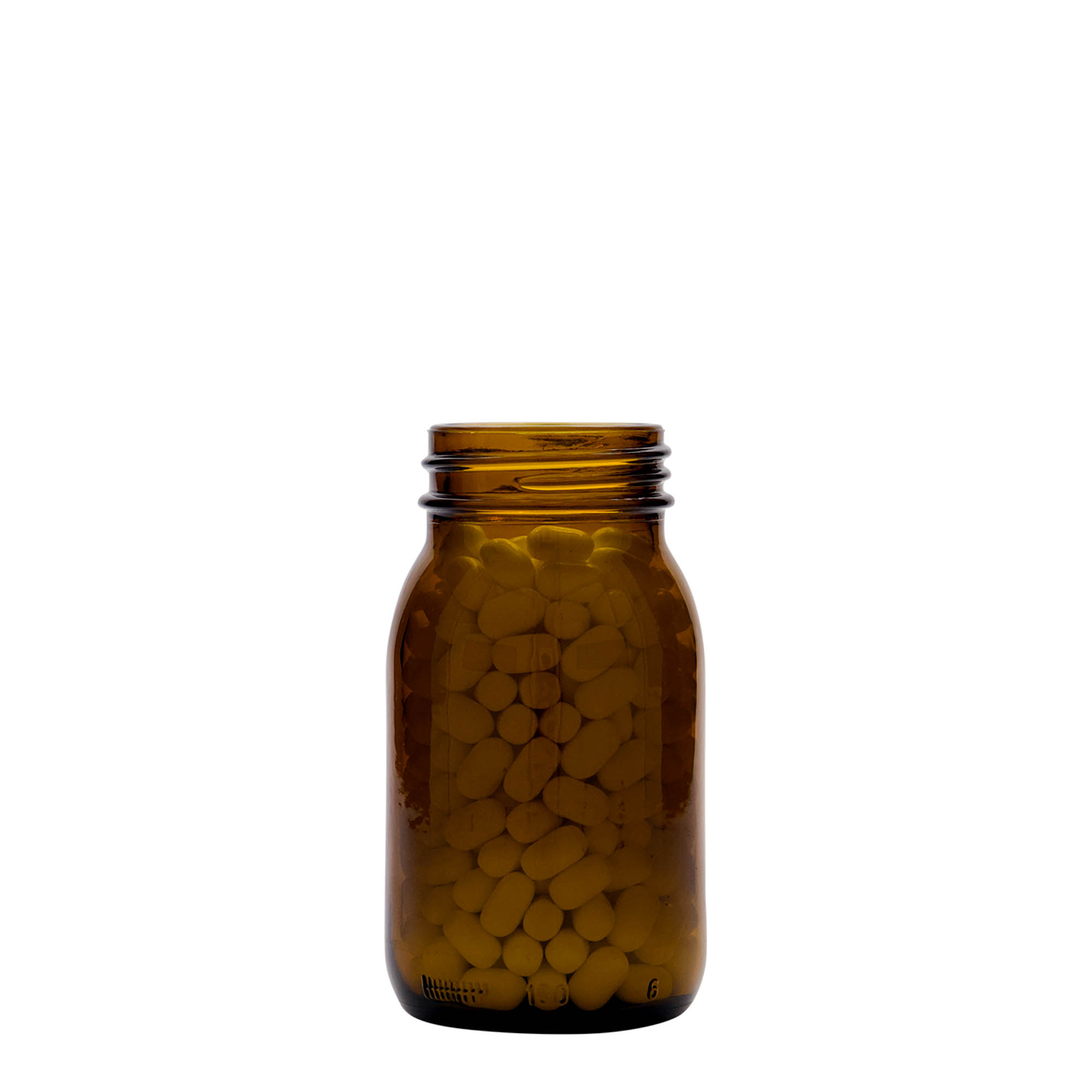 150 ml bocal à col large, brun, ouverture : DIN 45