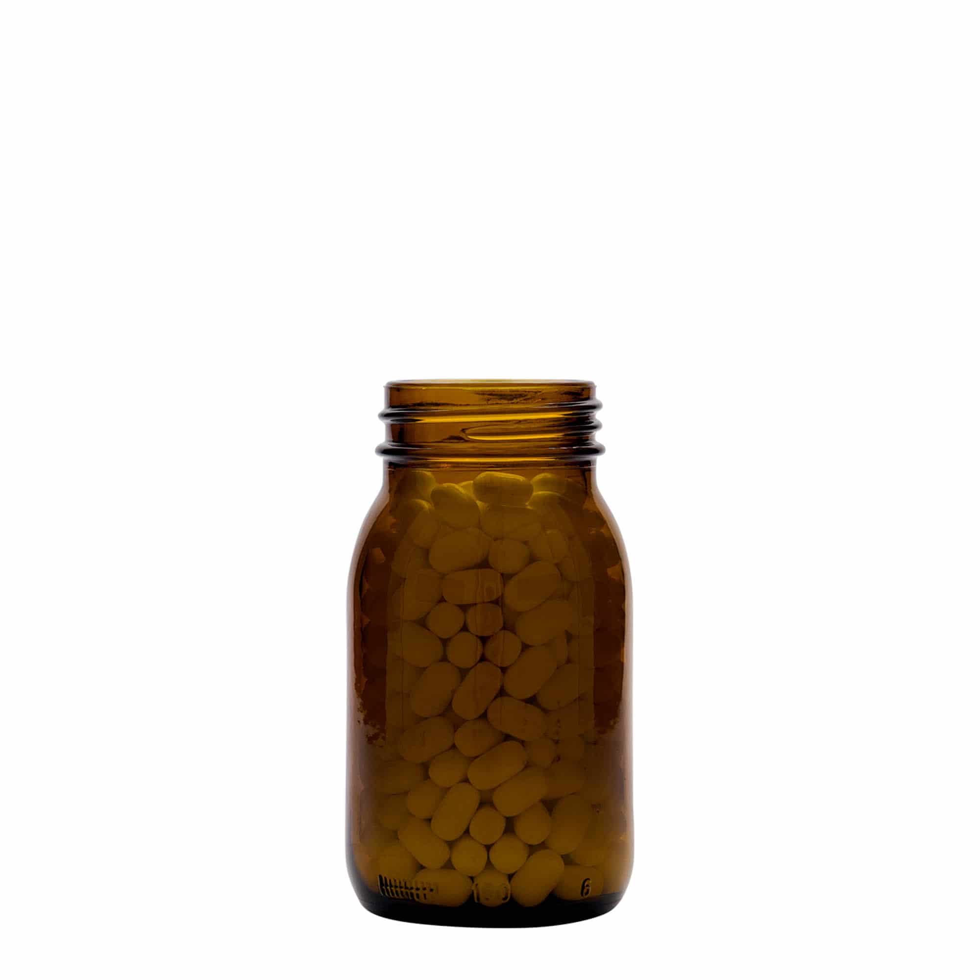 150 ml bocal à col large, brun, ouverture : DIN 45