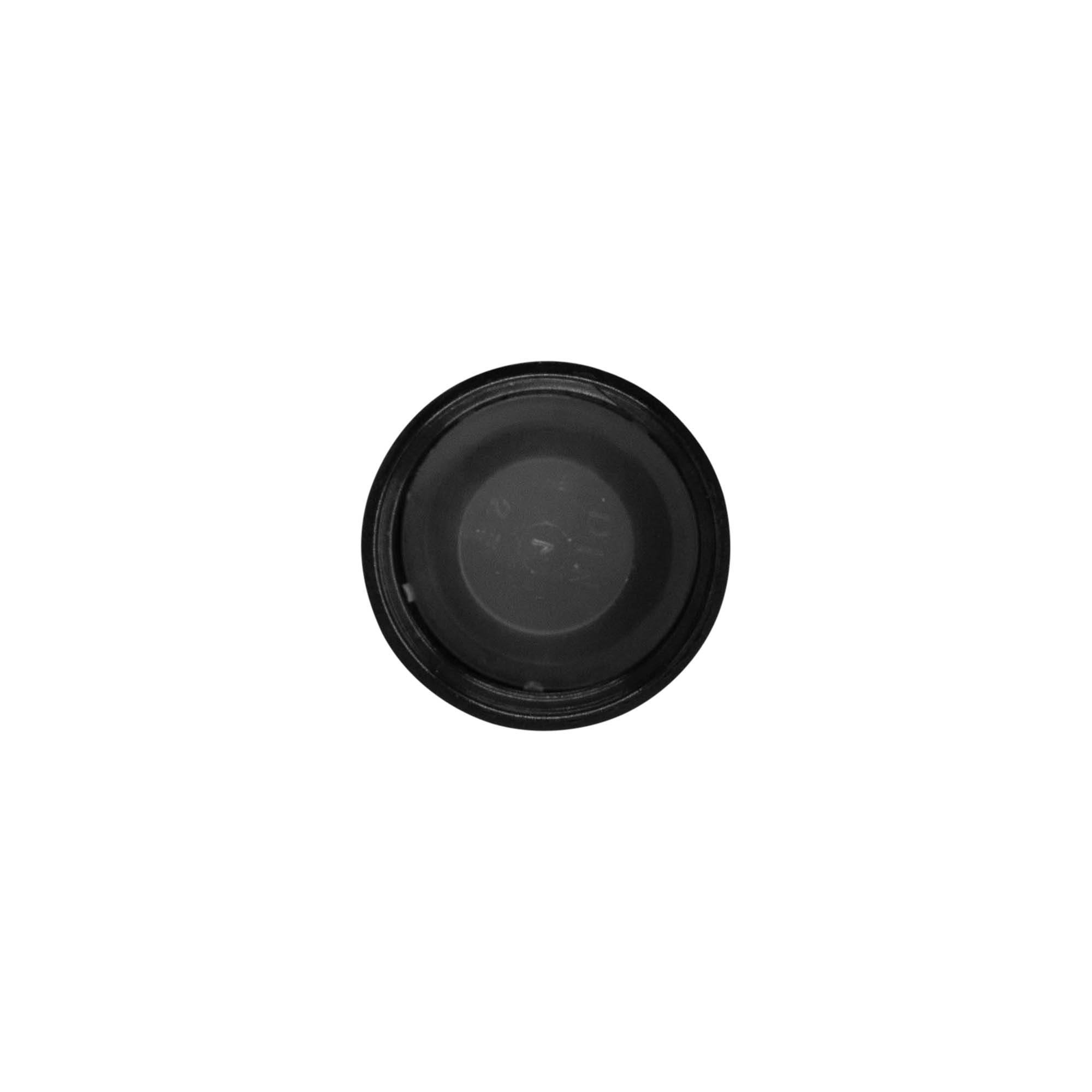 Bouchon à vis, plastique HPM, noir, pour embout : DIN 25
