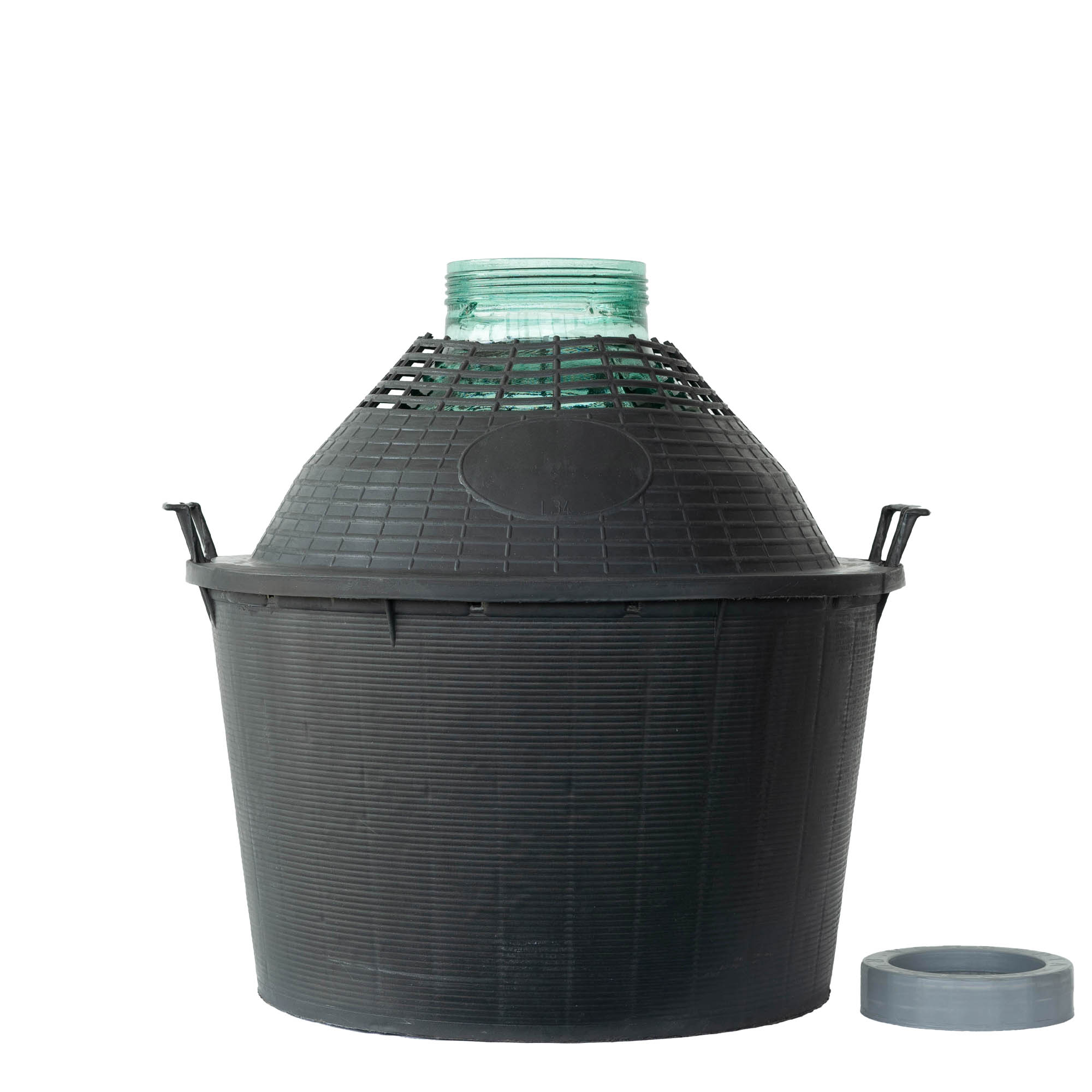 34 l bouteille ballon à col large, verre, ouverture : bouchon à vis 34 l bouteille ballon à col large, verre, ouverture : bouchon à vis