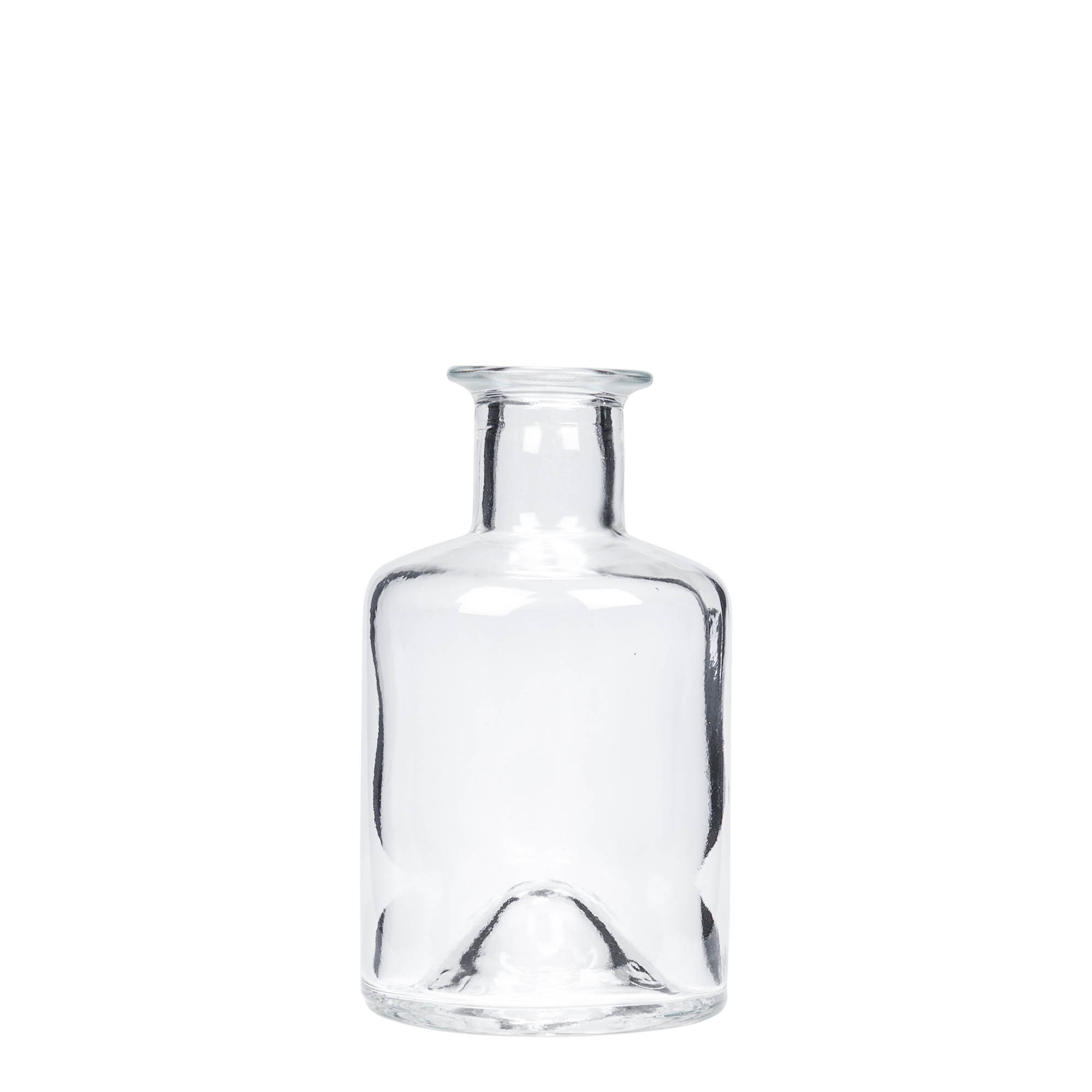 Flacon en verre de 200 ml pour pharmacien, ouverture : bouchon en liège