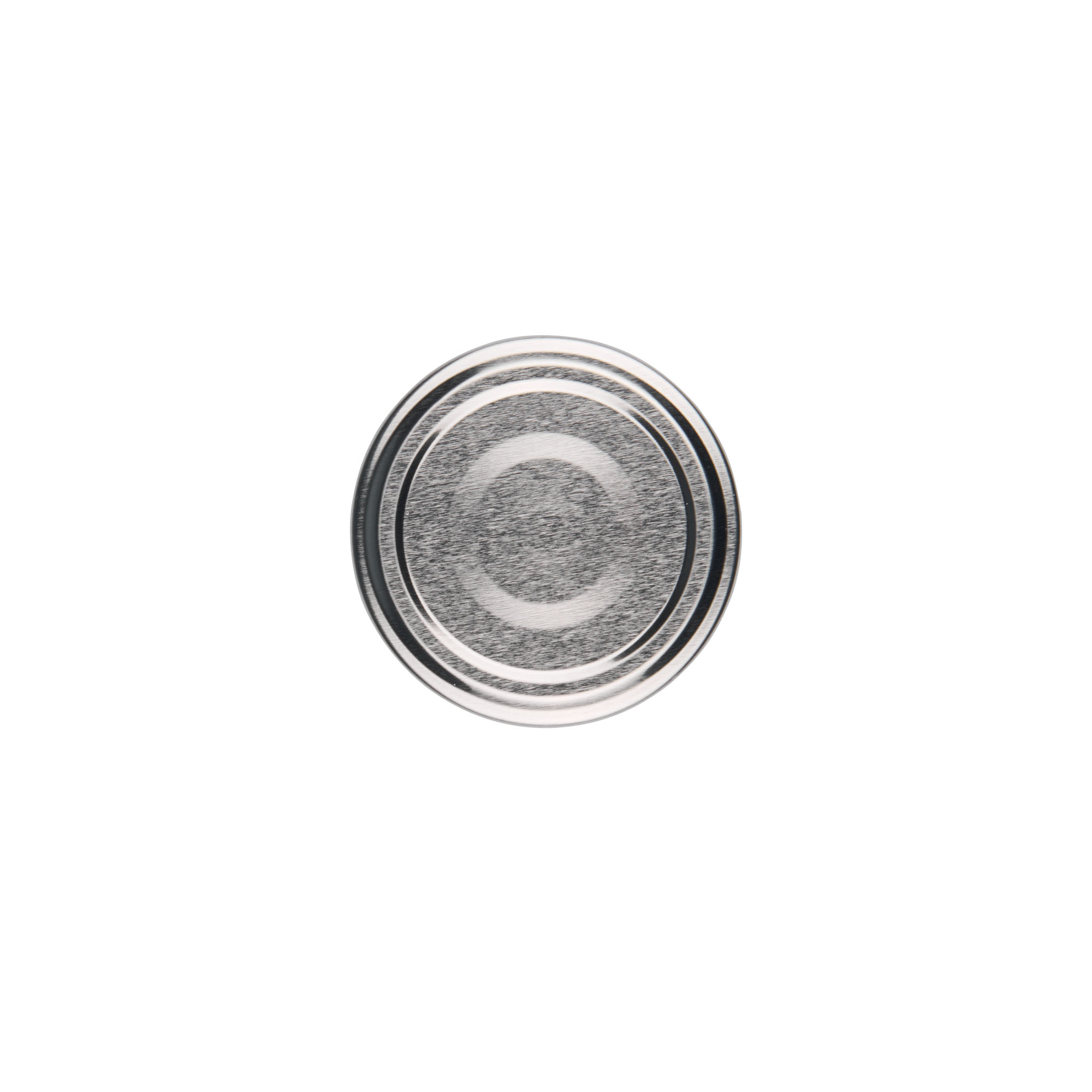 Bouchon à visser, tôle blanche, argenté, pour ouverture : TO 53